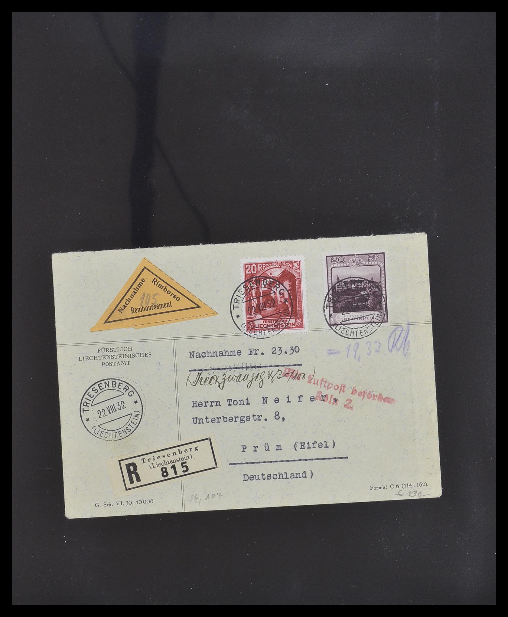 33493 026 - Stamp collection 33493 Liechtenstein 1912-2008.