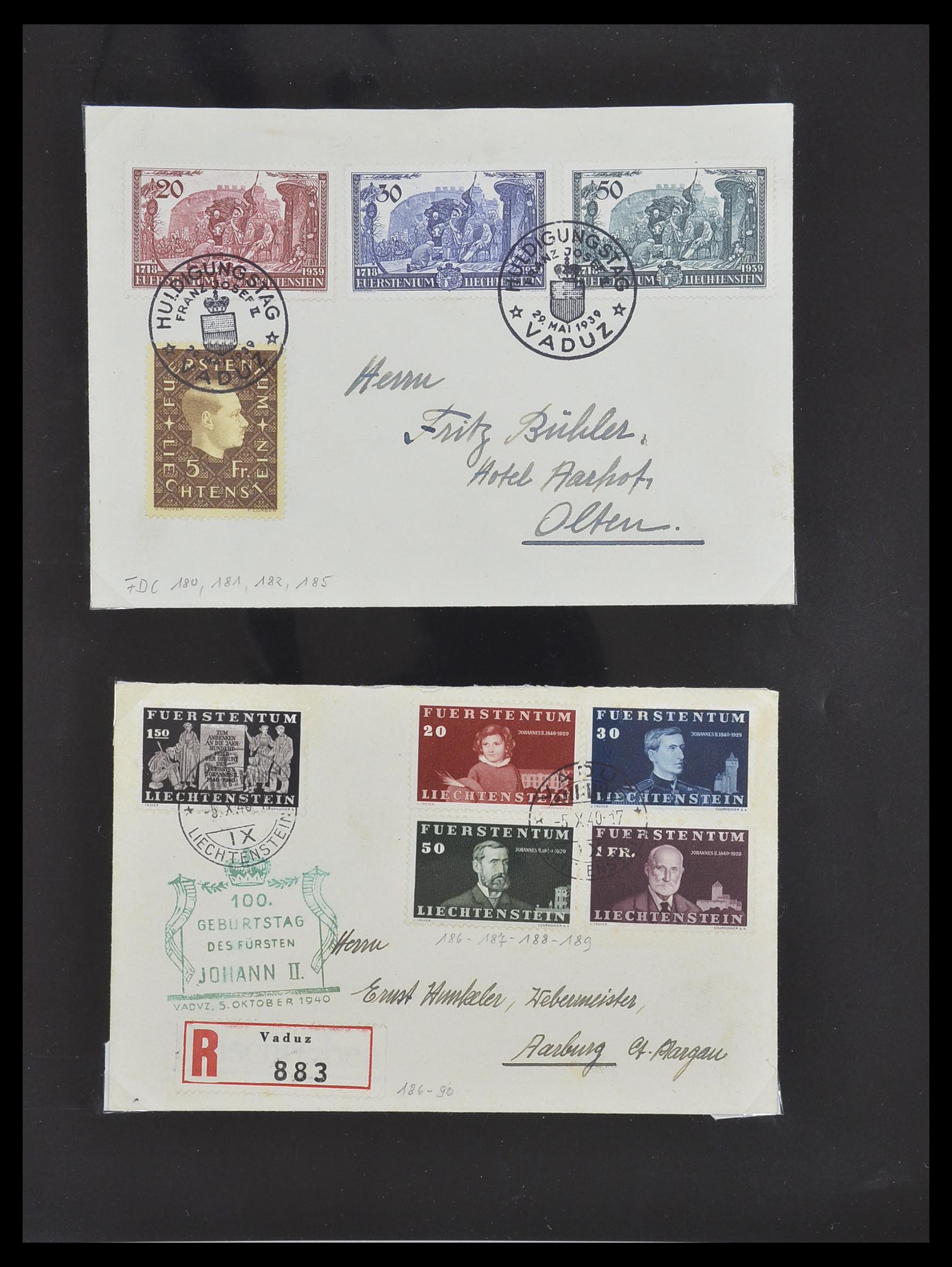 33493 030 - Postzegelverzameling 33493 Liechtenstein 1912-2008.