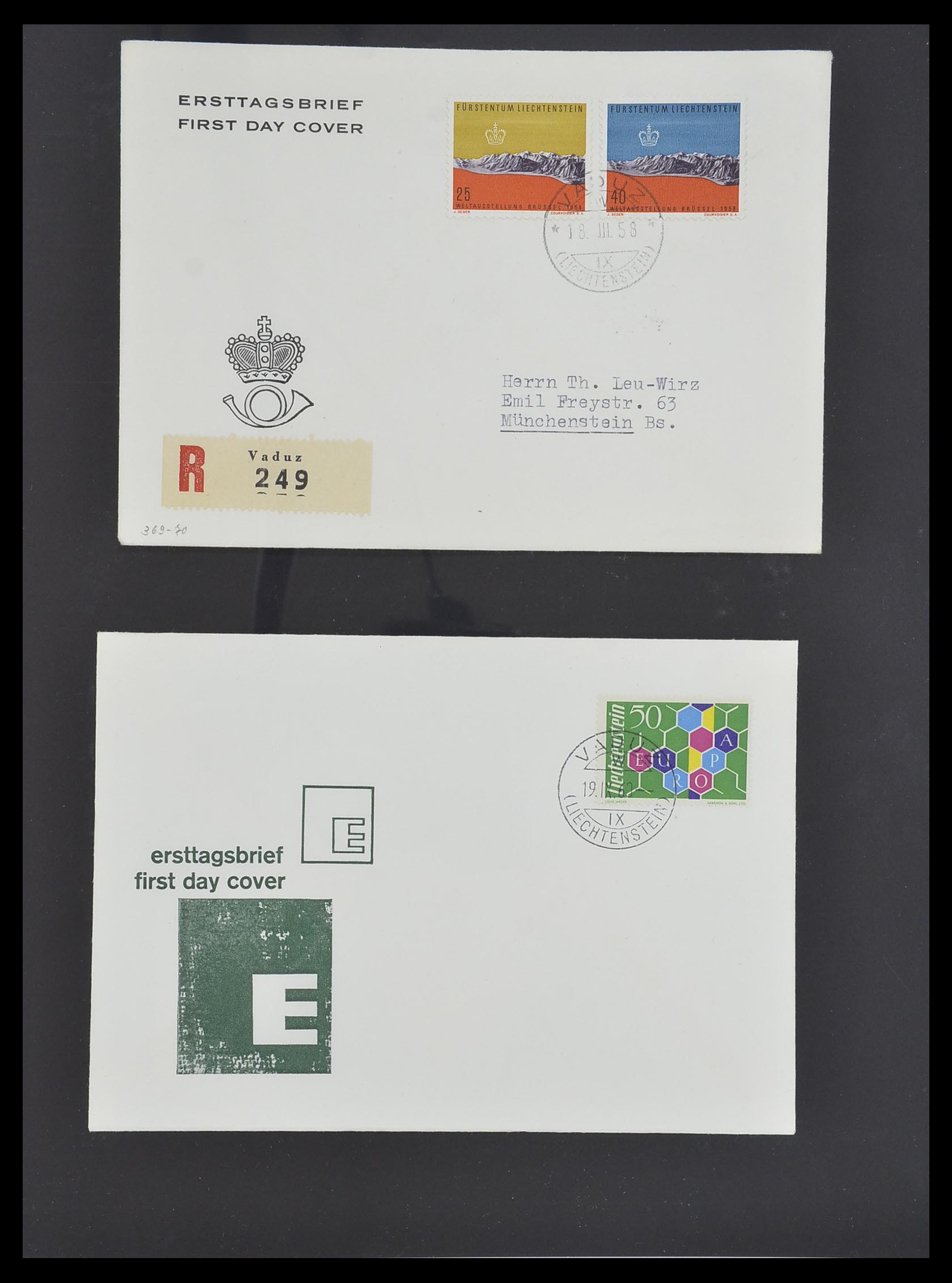 33493 040 - Stamp collection 33493 Liechtenstein 1912-2008.