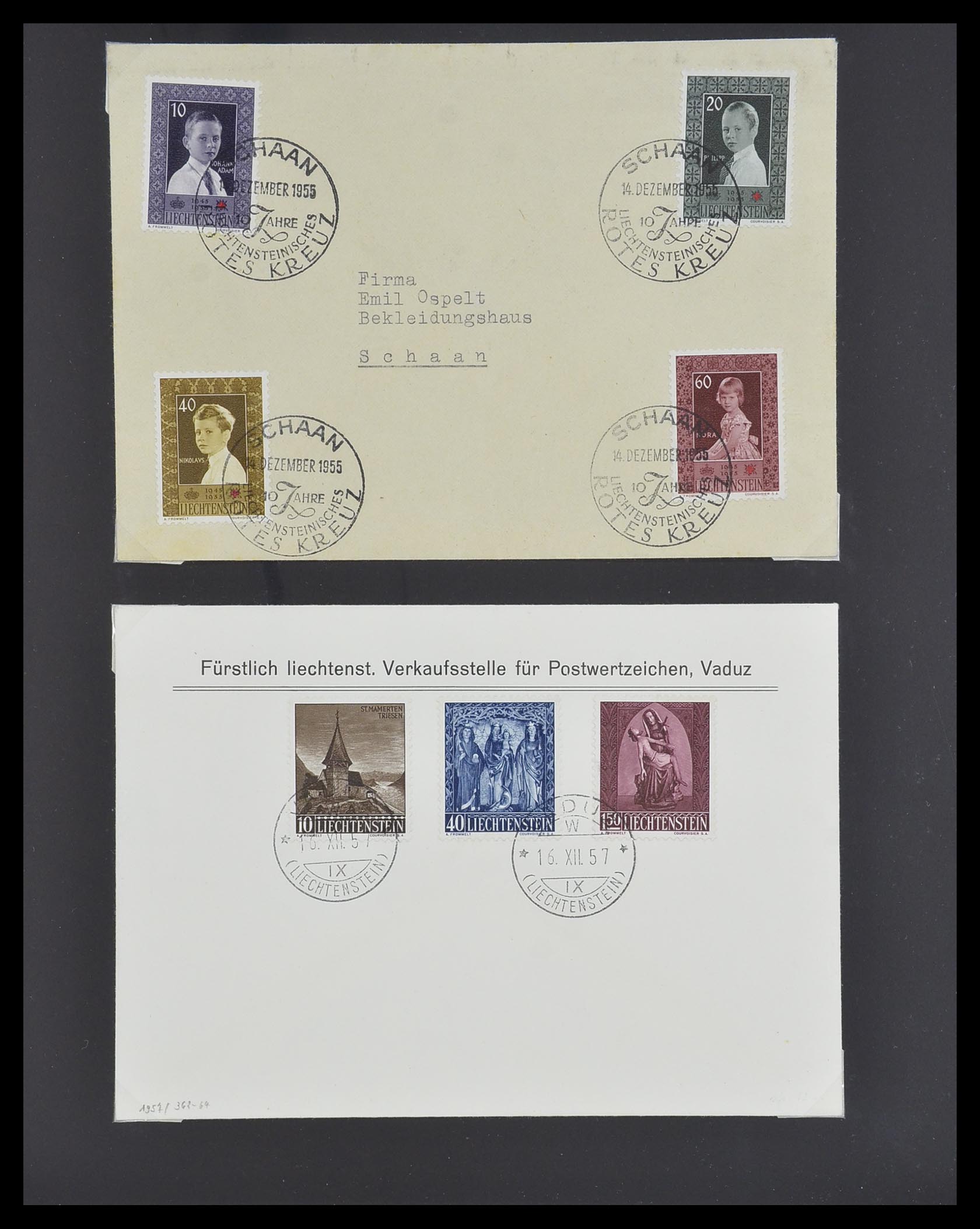 33493 041 - Stamp collection 33493 Liechtenstein 1912-2008.