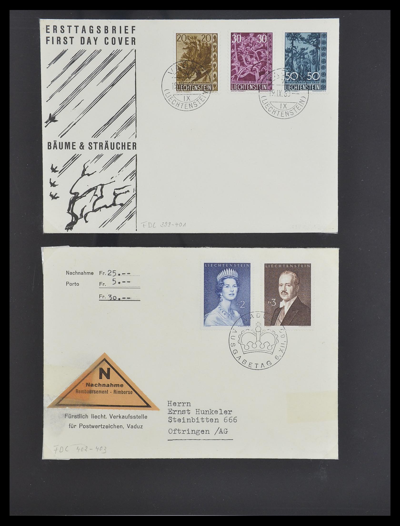33493 044 - Stamp collection 33493 Liechtenstein 1912-2008.