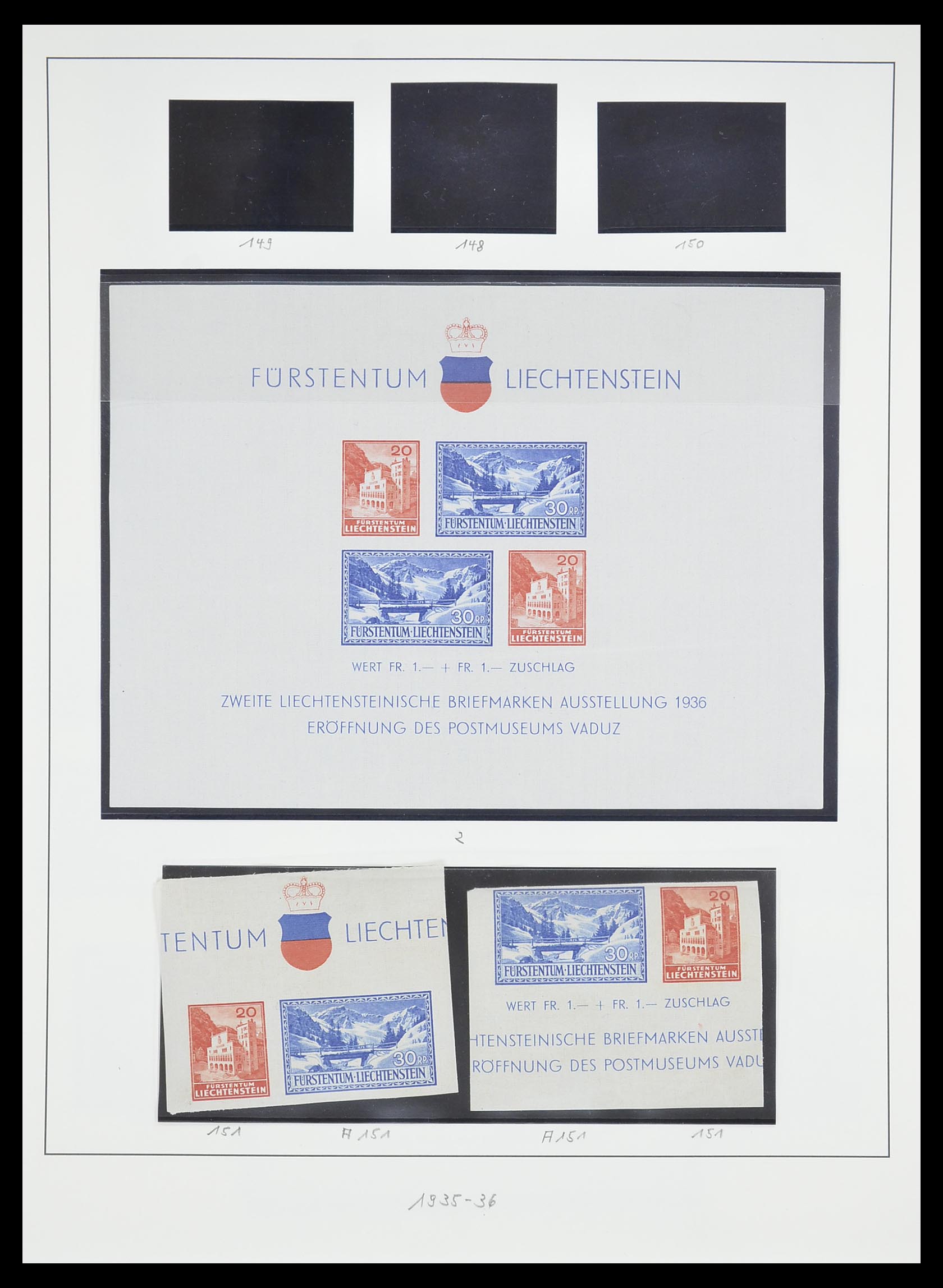 33493 045 - Stamp collection 33493 Liechtenstein 1912-2008.