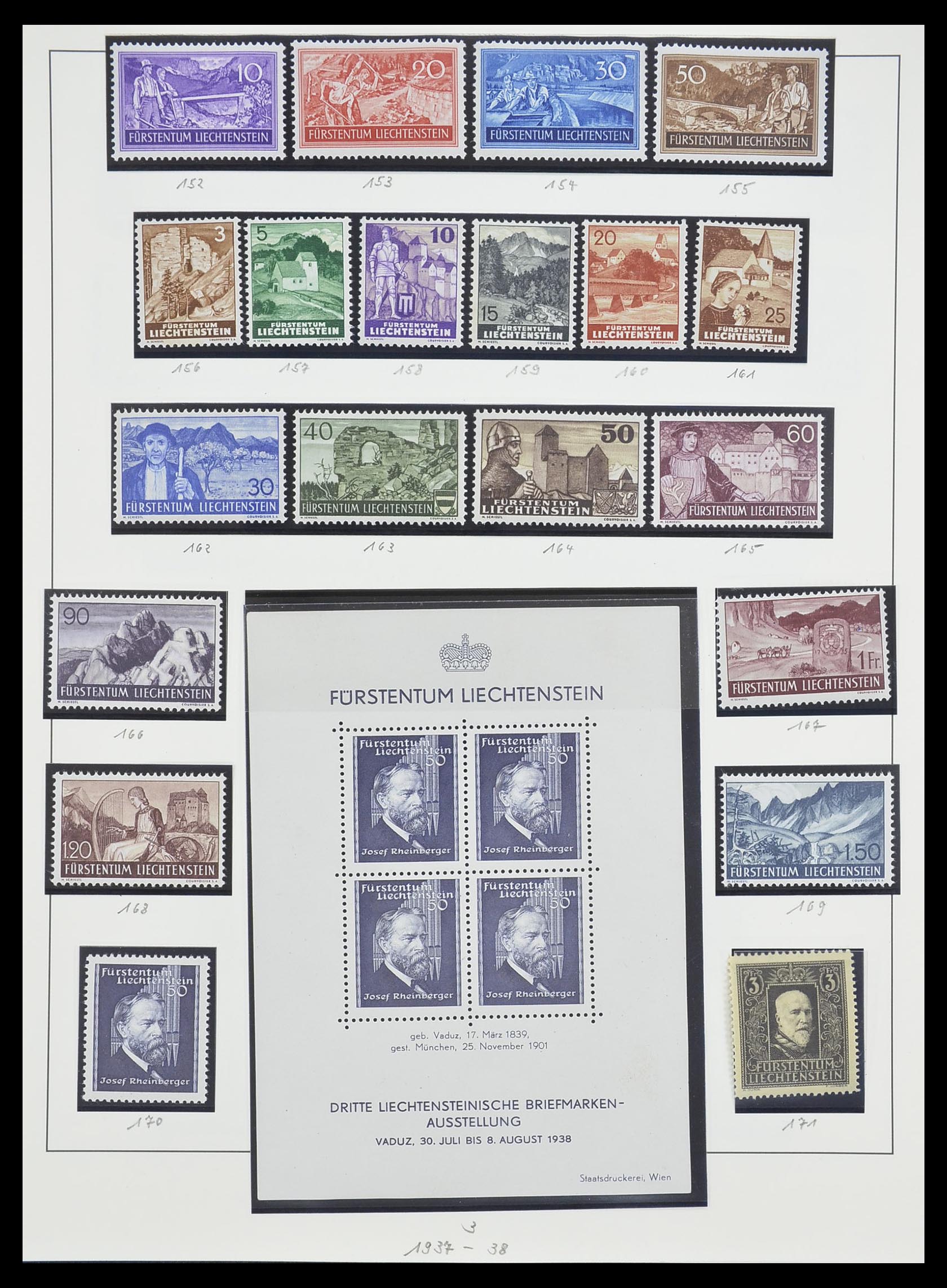 33493 046 - Postzegelverzameling 33493 Liechtenstein 1912-2008.