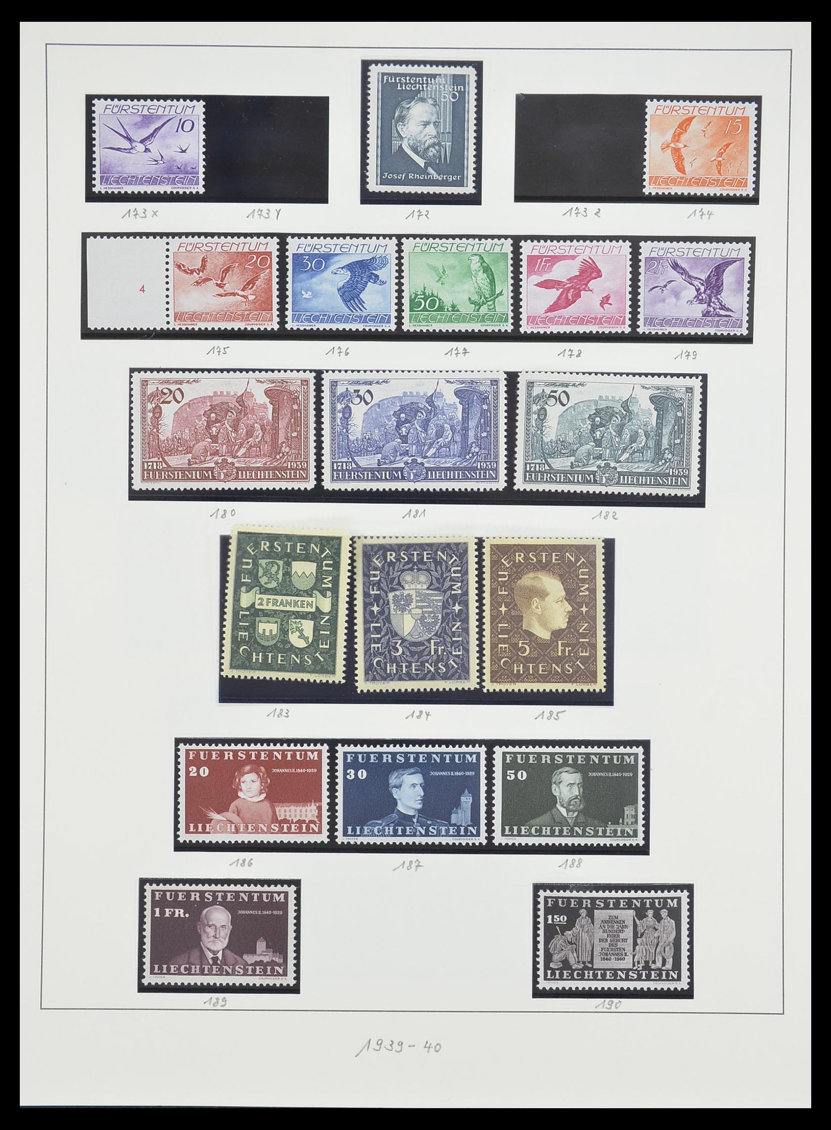 33493 047 - Postzegelverzameling 33493 Liechtenstein 1912-2008.