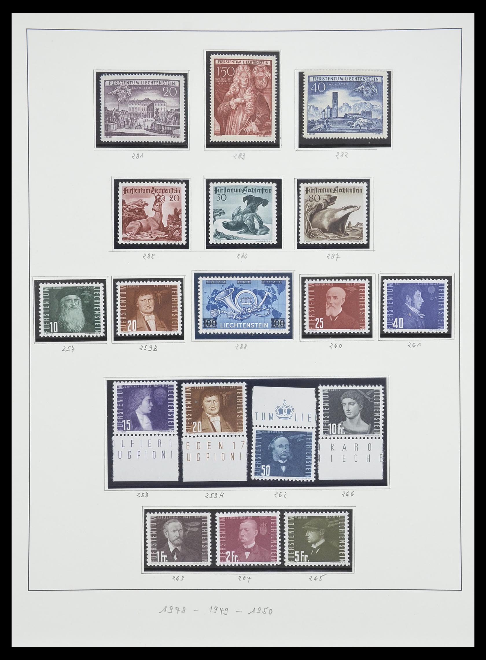 33493 051 - Stamp collection 33493 Liechtenstein 1912-2008.