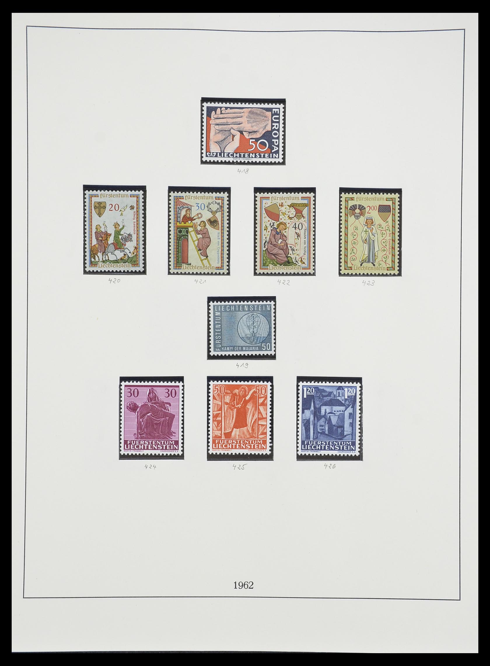 33493 061 - Postzegelverzameling 33493 Liechtenstein 1912-2008.
