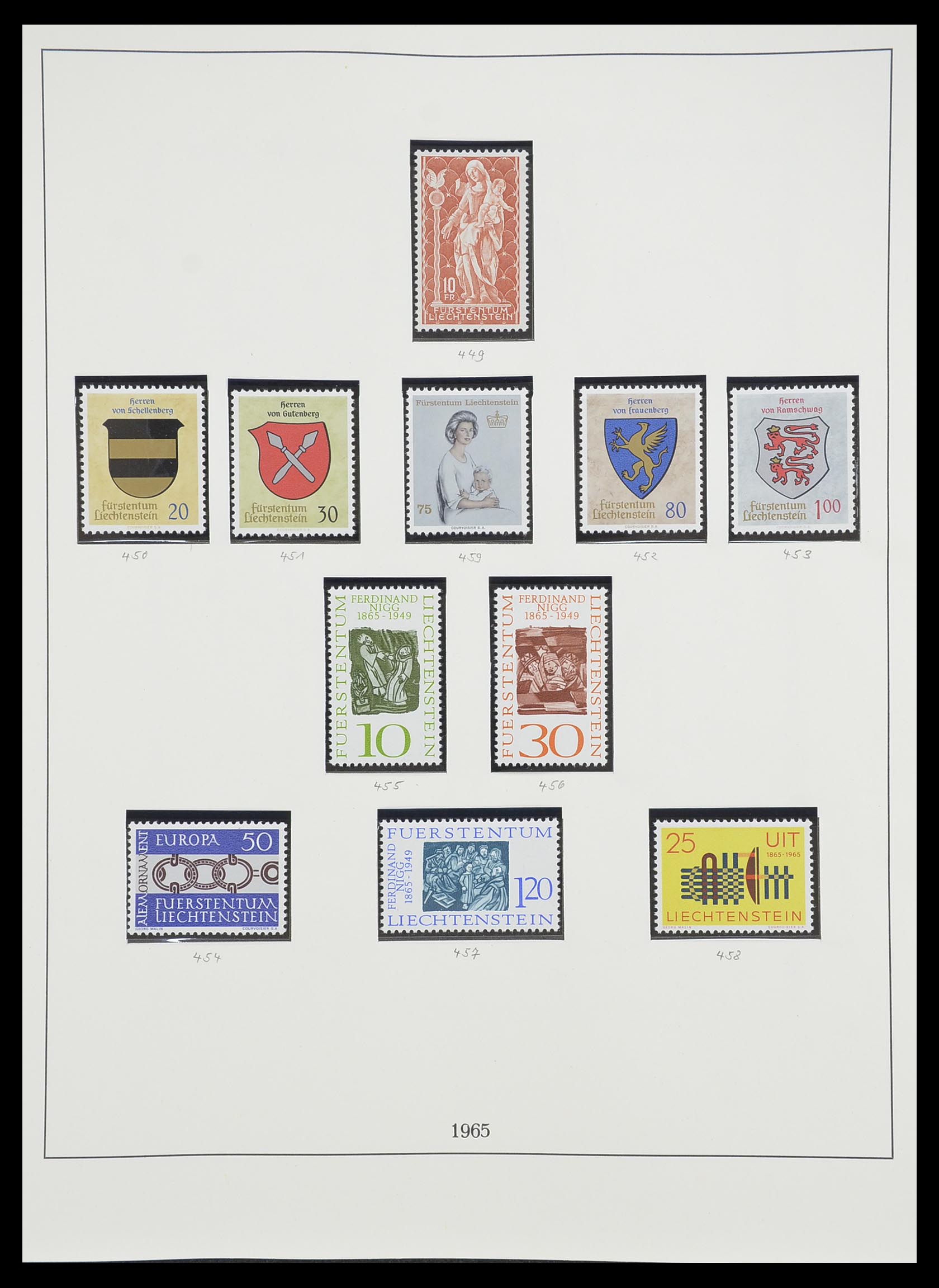 33493 064 - Postzegelverzameling 33493 Liechtenstein 1912-2008.