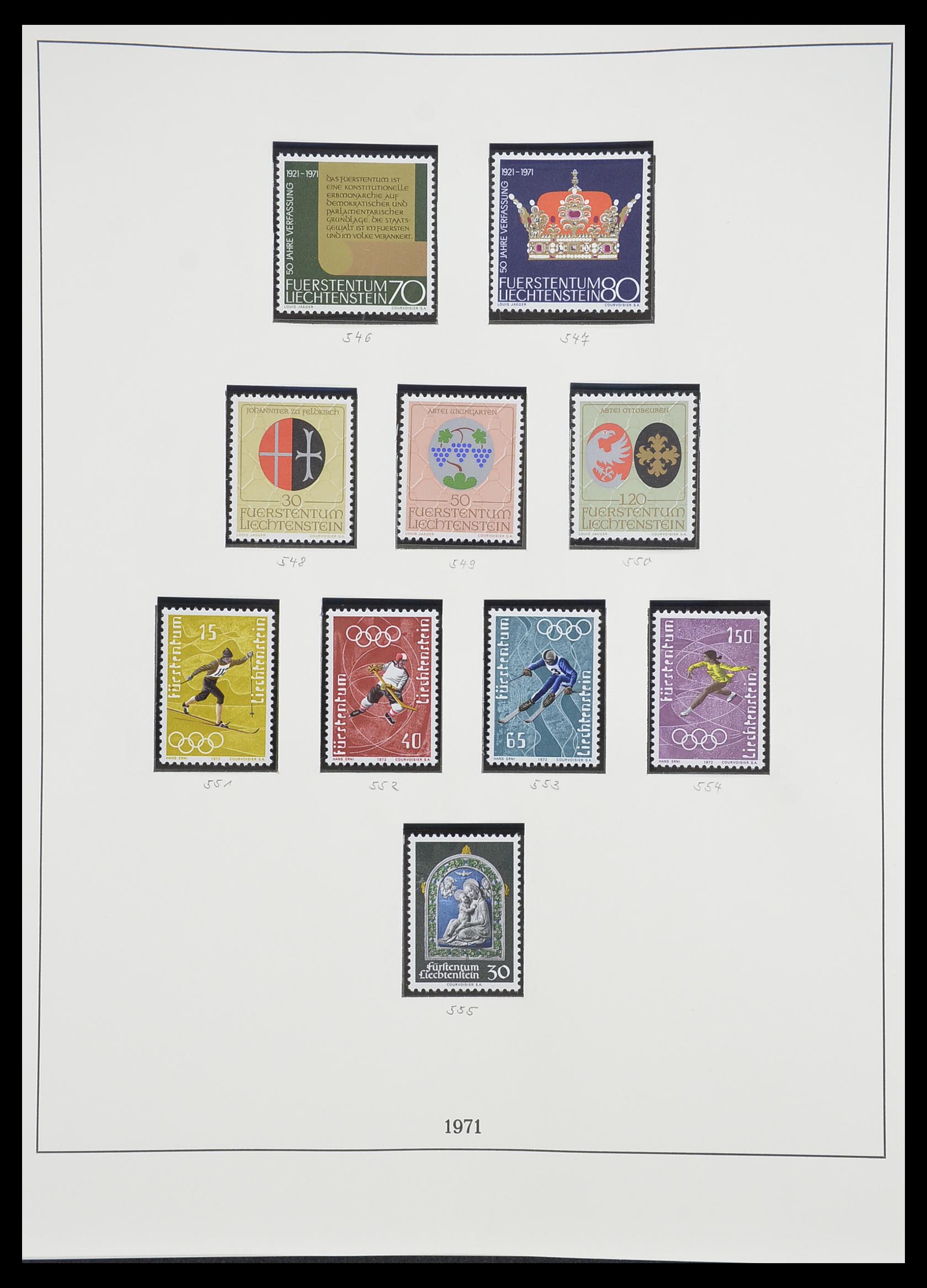 33493 078 - Stamp collection 33493 Liechtenstein 1912-2008.