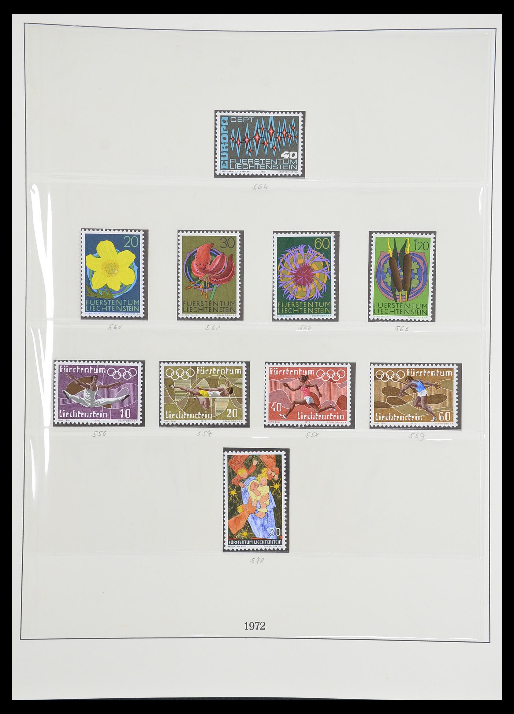 33493 079 - Postzegelverzameling 33493 Liechtenstein 1912-2008.