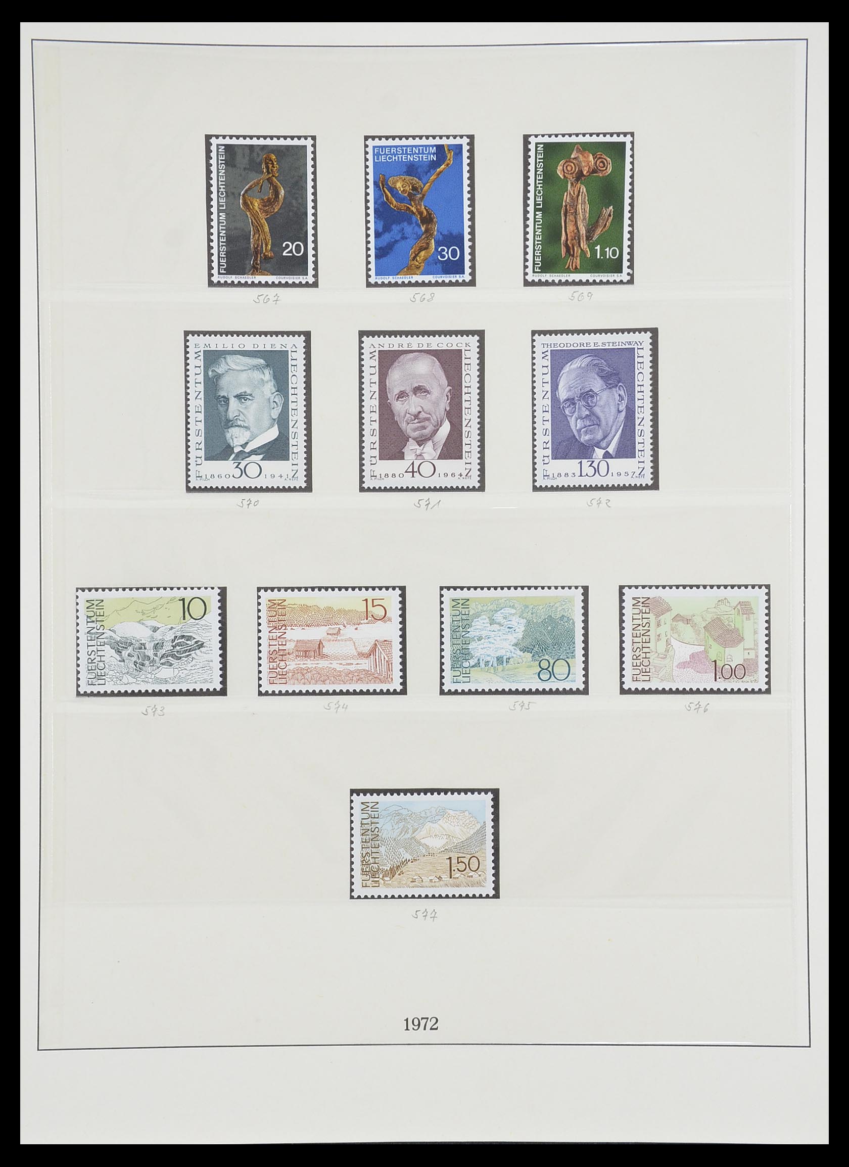 33493 082 - Stamp collection 33493 Liechtenstein 1912-2008.