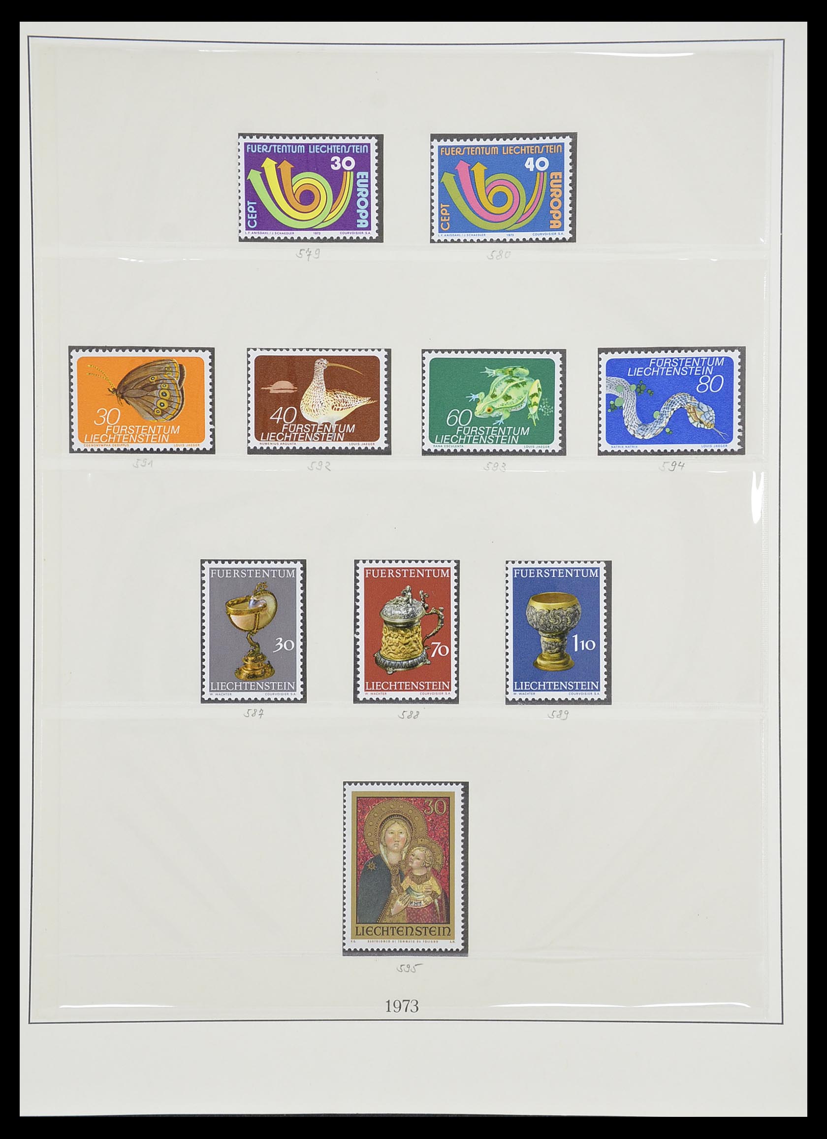 33493 083 - Postzegelverzameling 33493 Liechtenstein 1912-2008.