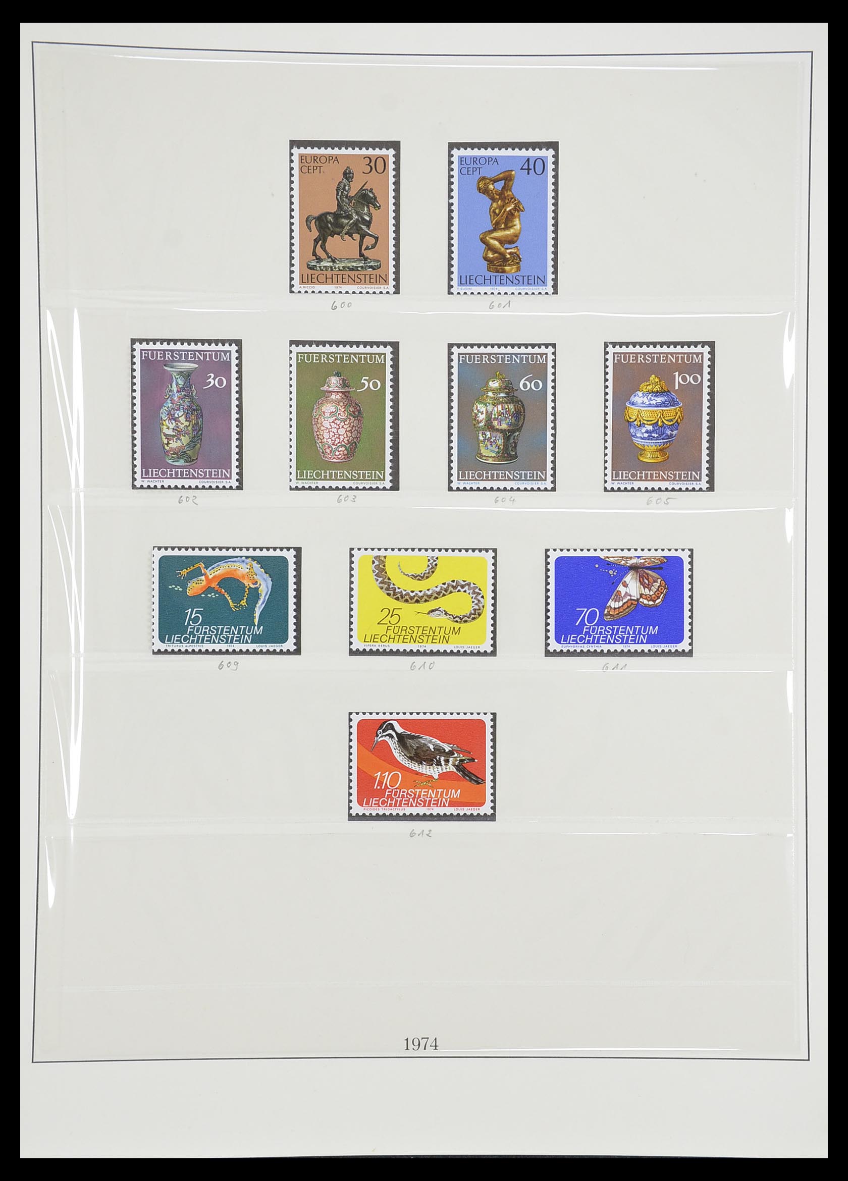 33493 087 - Postzegelverzameling 33493 Liechtenstein 1912-2008.