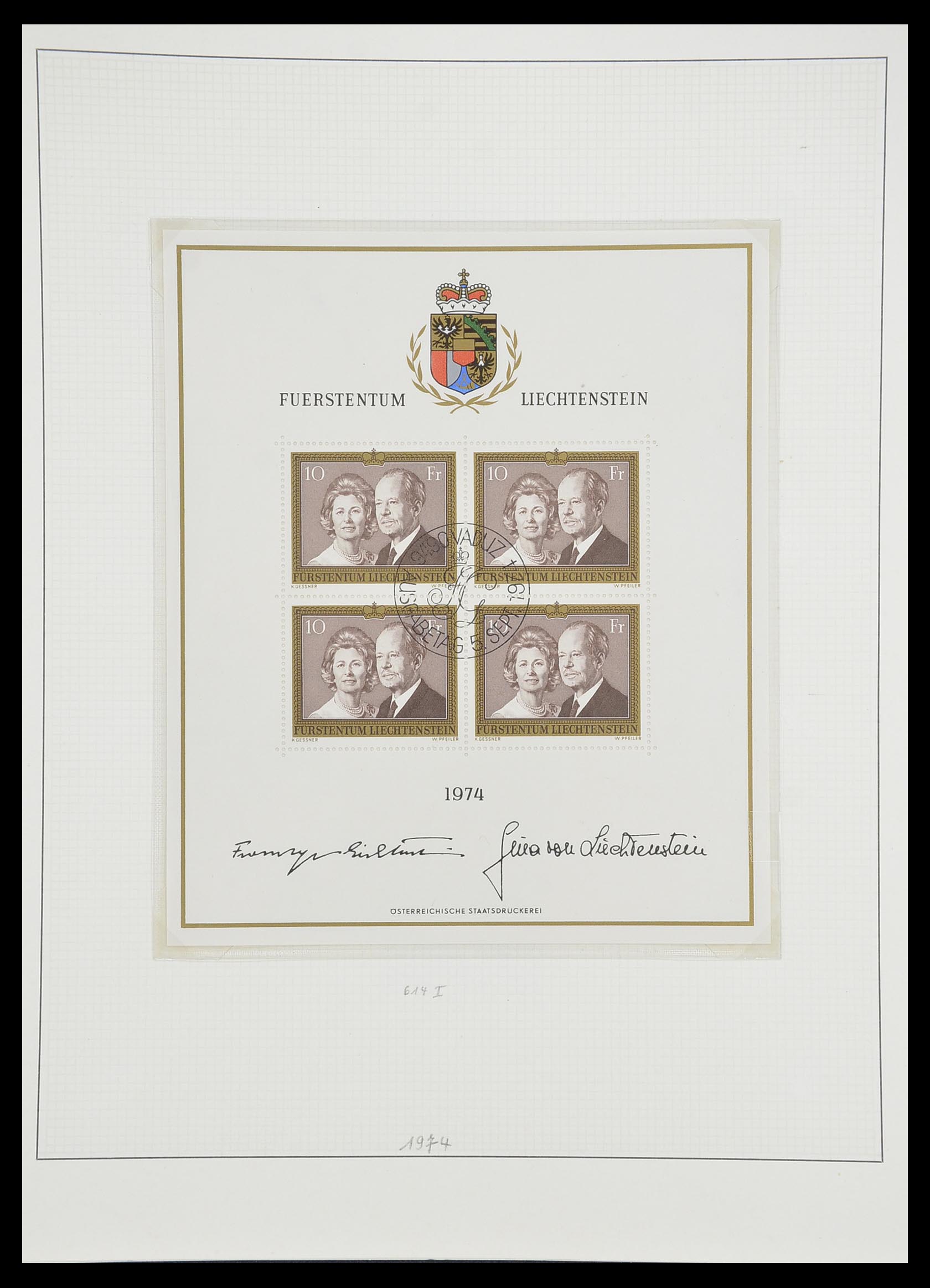 33493 090 - Postzegelverzameling 33493 Liechtenstein 1912-2008.