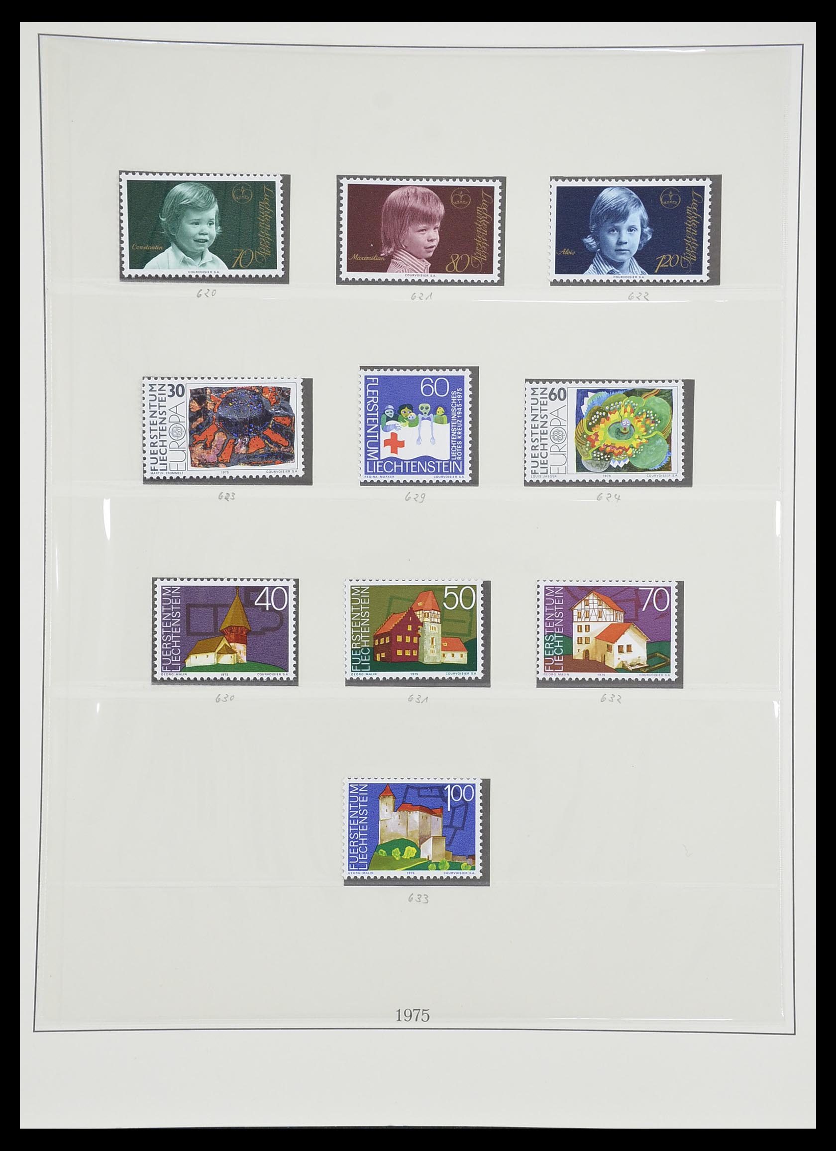 33493 091 - Postzegelverzameling 33493 Liechtenstein 1912-2008.