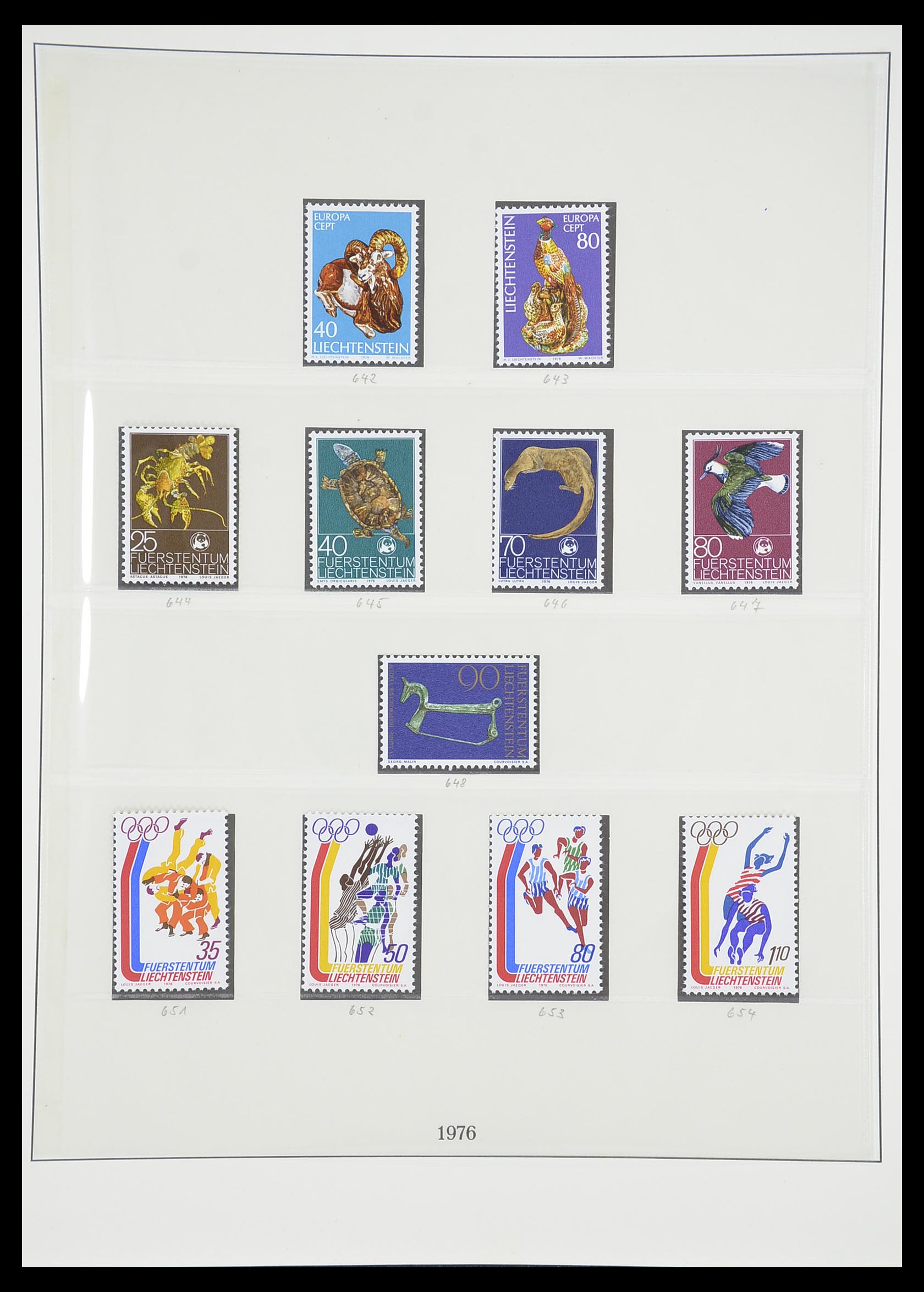 33493 095 - Stamp collection 33493 Liechtenstein 1912-2008.
