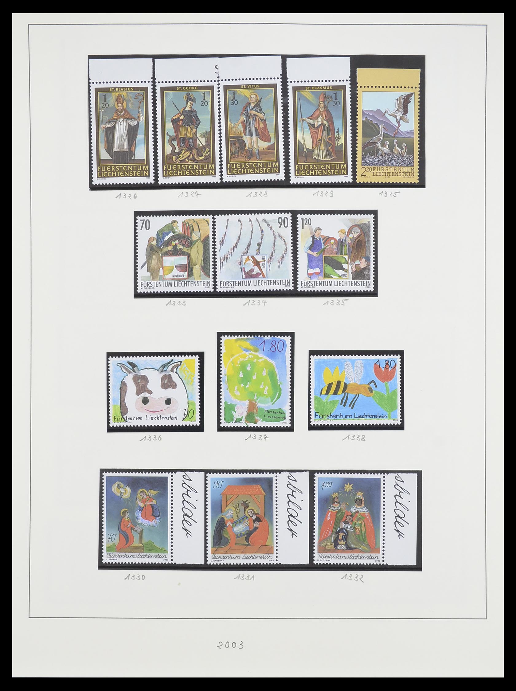 33493 184 - Postzegelverzameling 33493 Liechtenstein 1912-2008.