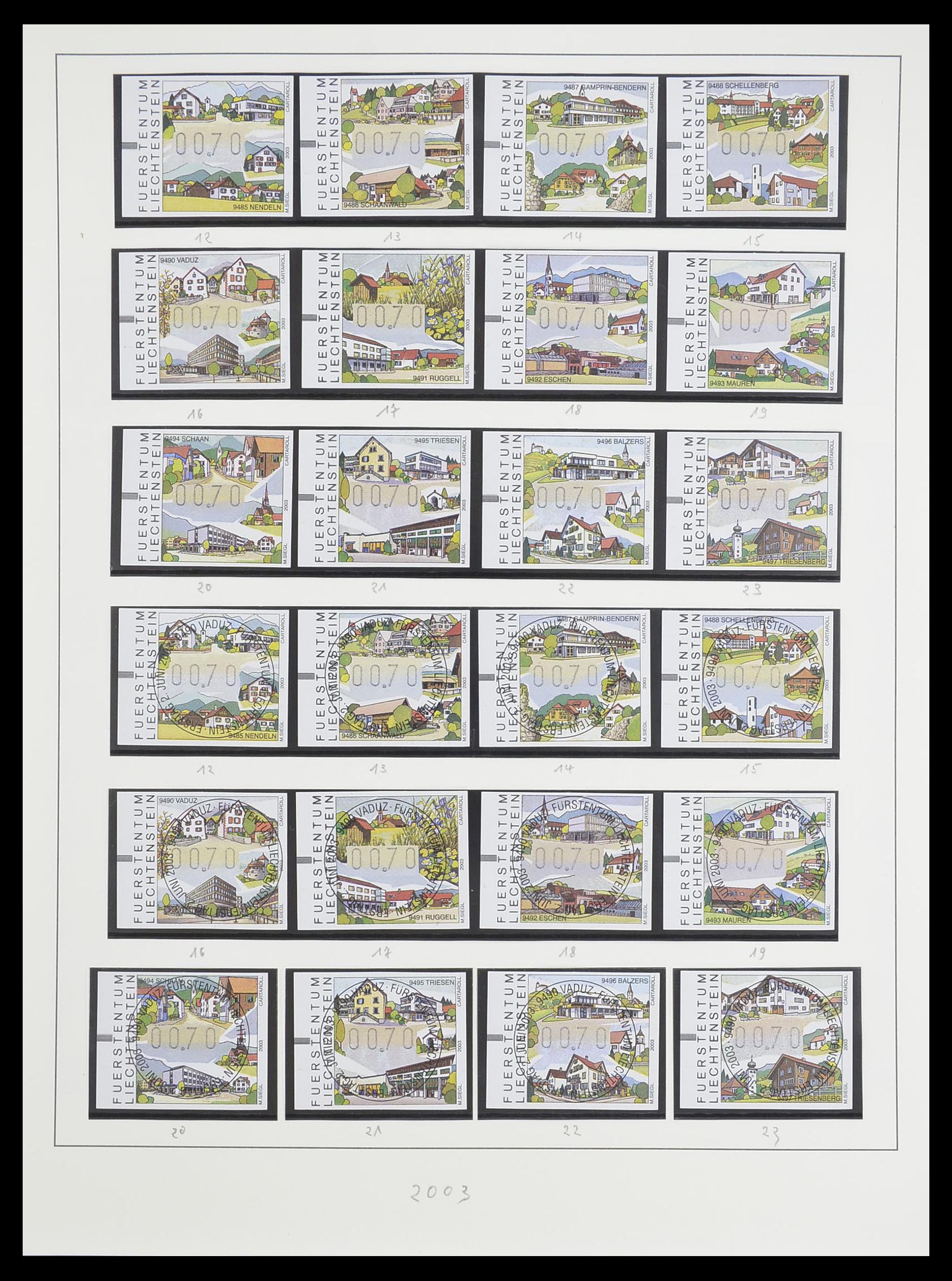 33493 185 - Stamp collection 33493 Liechtenstein 1912-2008.