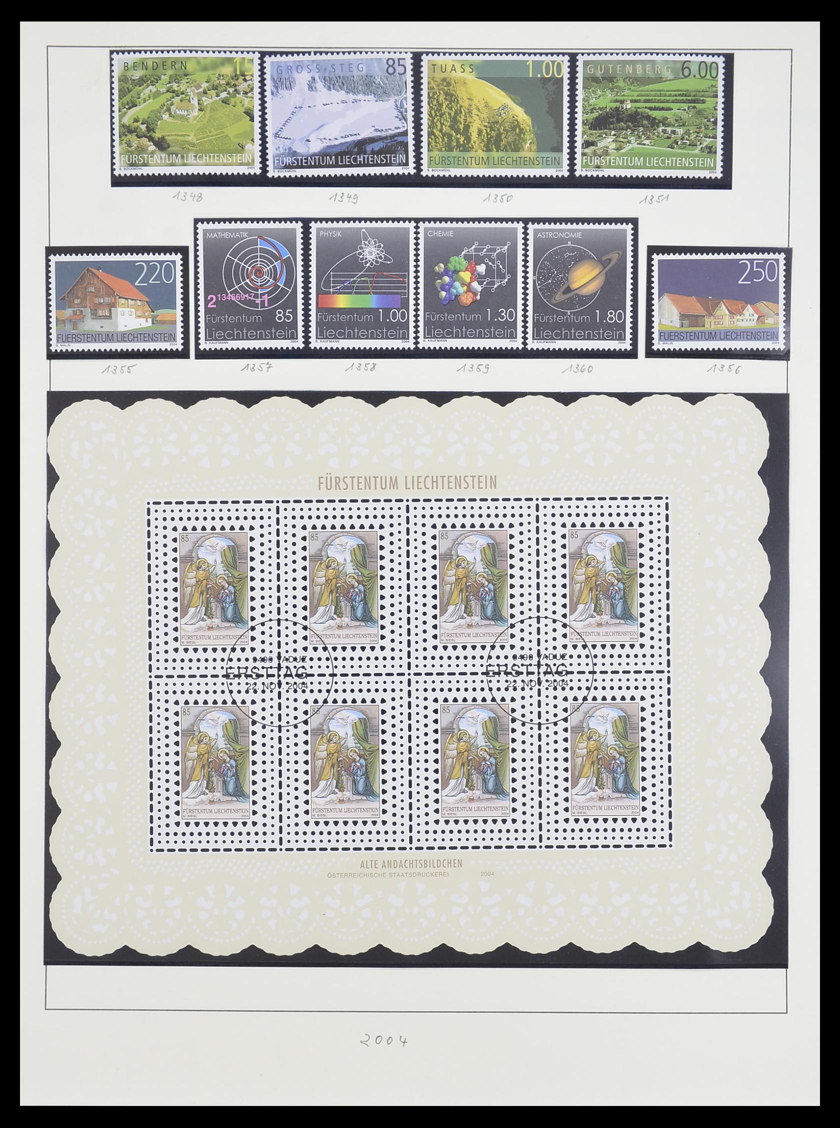 33493 186 - Stamp collection 33493 Liechtenstein 1912-2008.