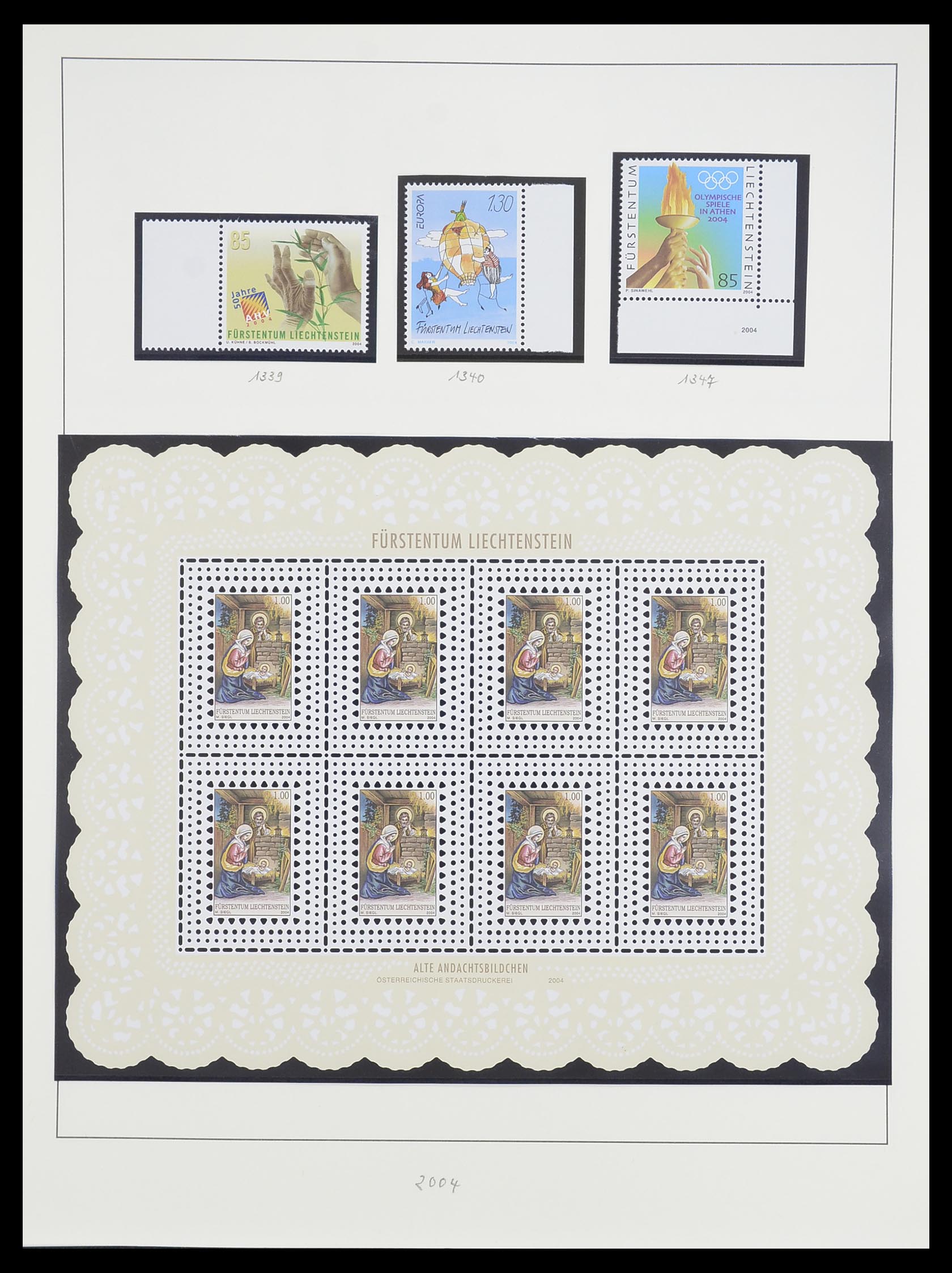 33493 188 - Postzegelverzameling 33493 Liechtenstein 1912-2008.