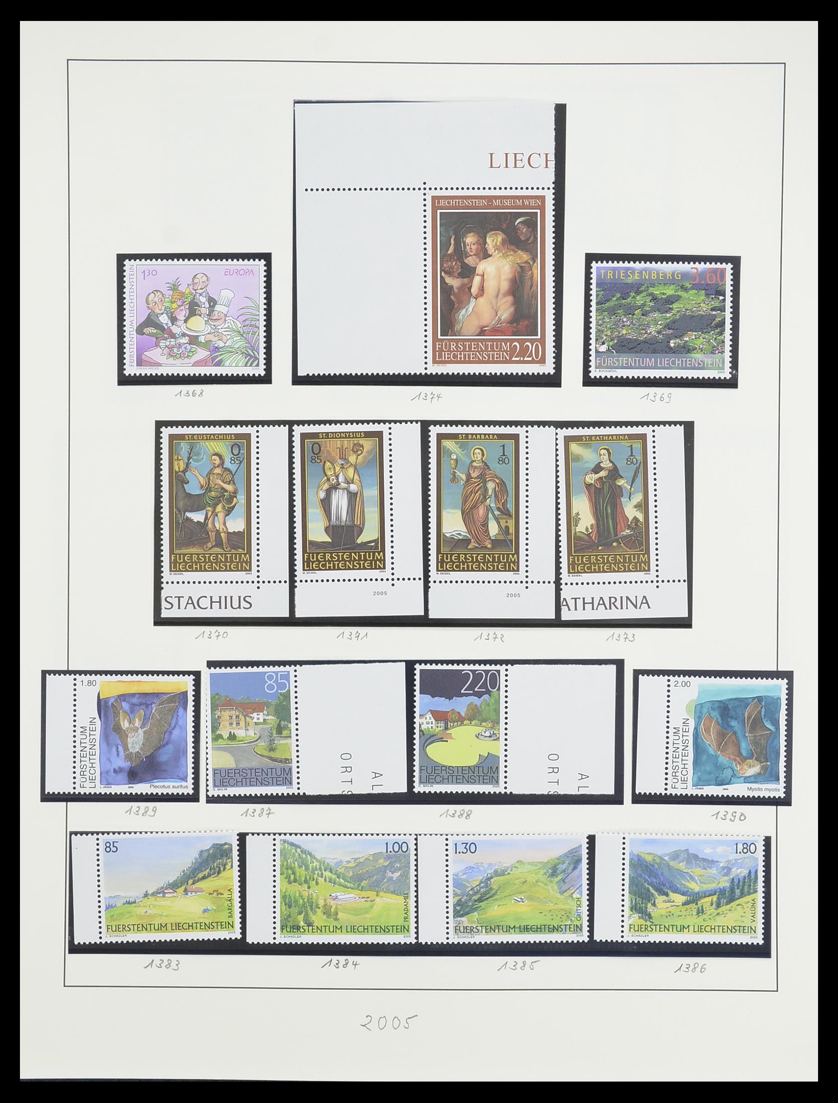 33493 199 - Stamp collection 33493 Liechtenstein 1912-2008.