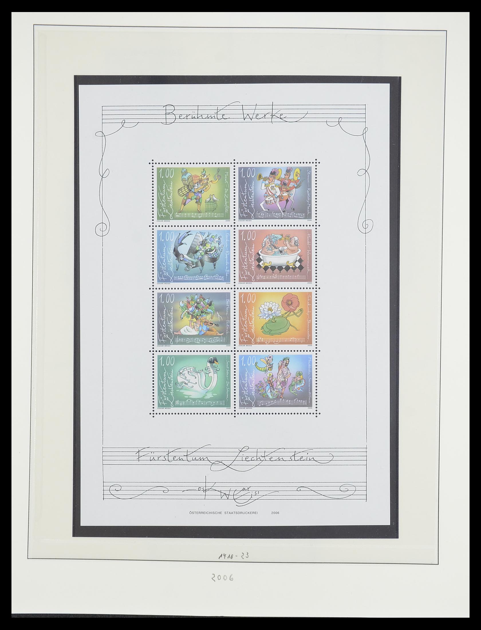33493 209 - Stamp collection 33493 Liechtenstein 1912-2008.