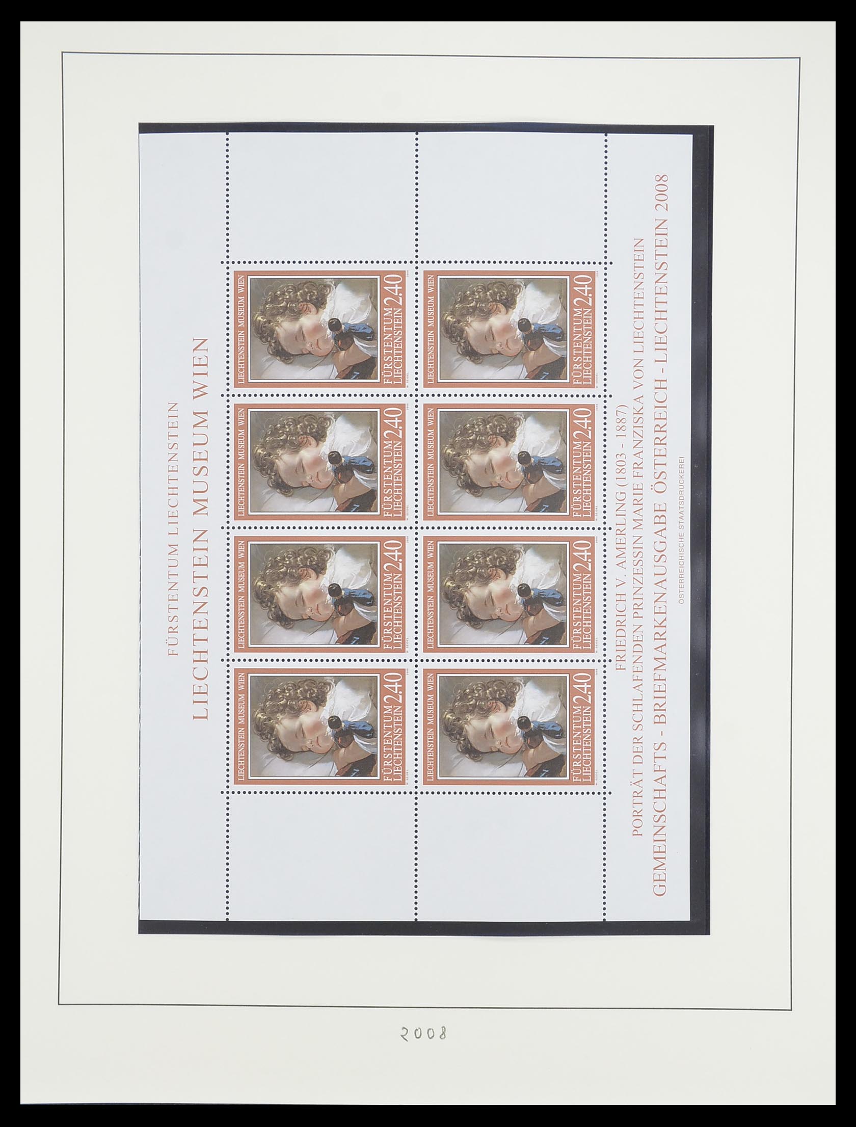 33493 225 - Postzegelverzameling 33493 Liechtenstein 1912-2008.