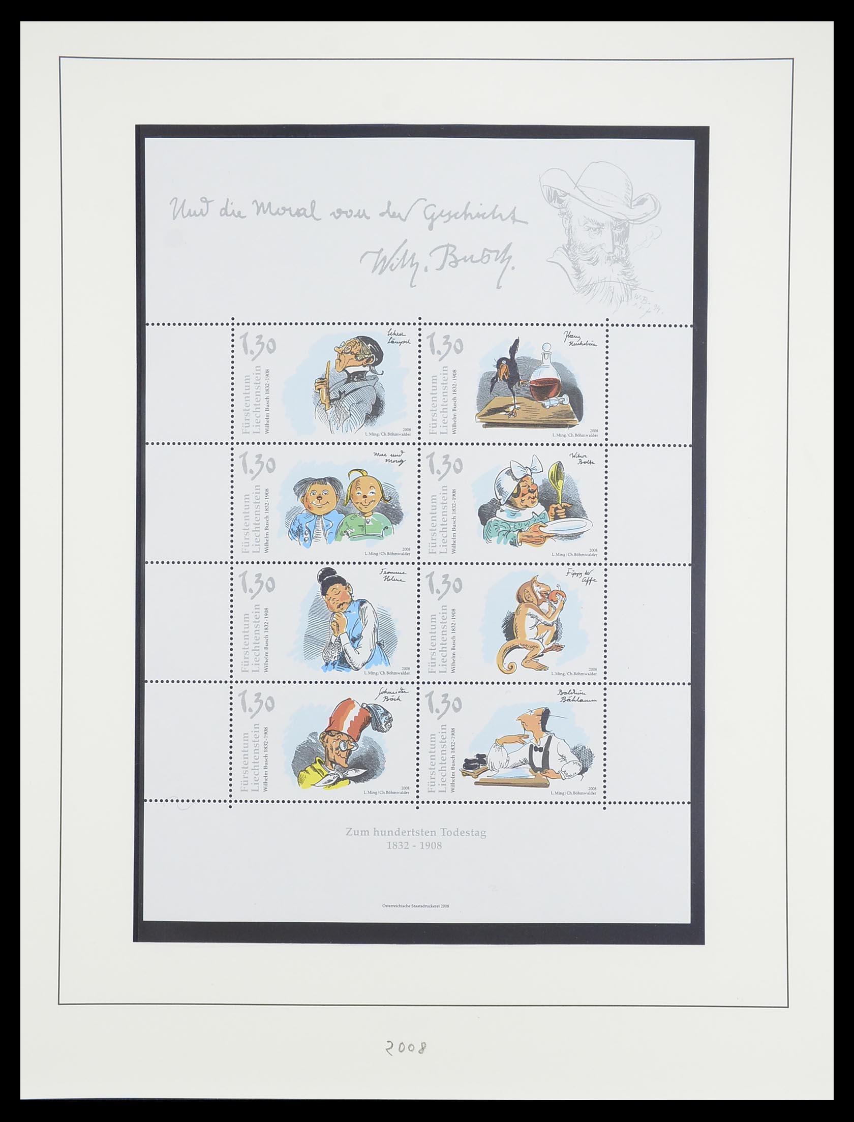 33493 227 - Postzegelverzameling 33493 Liechtenstein 1912-2008.