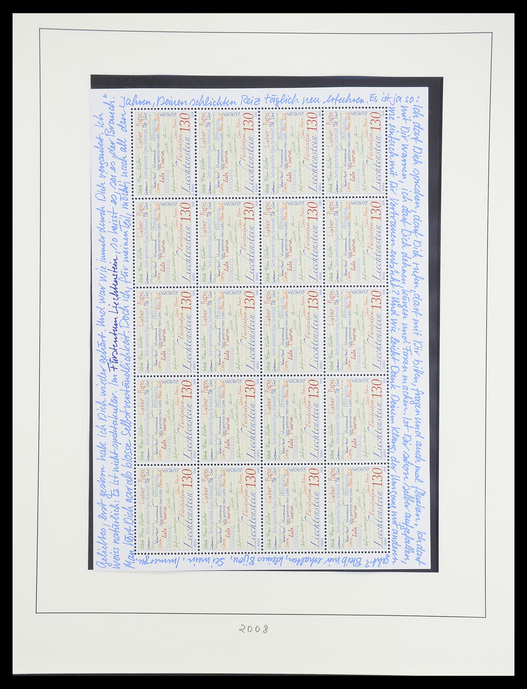33493 229 - Postzegelverzameling 33493 Liechtenstein 1912-2008.