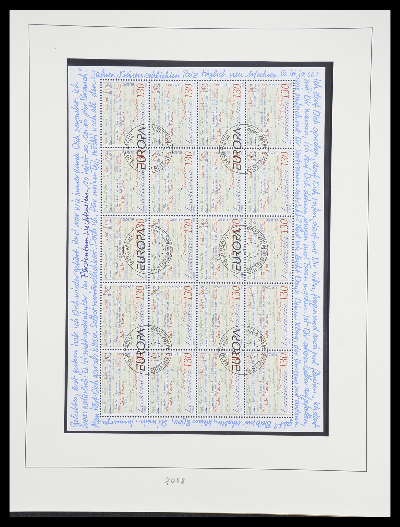 33493 230 - Stamp collection 33493 Liechtenstein 1912-2008.