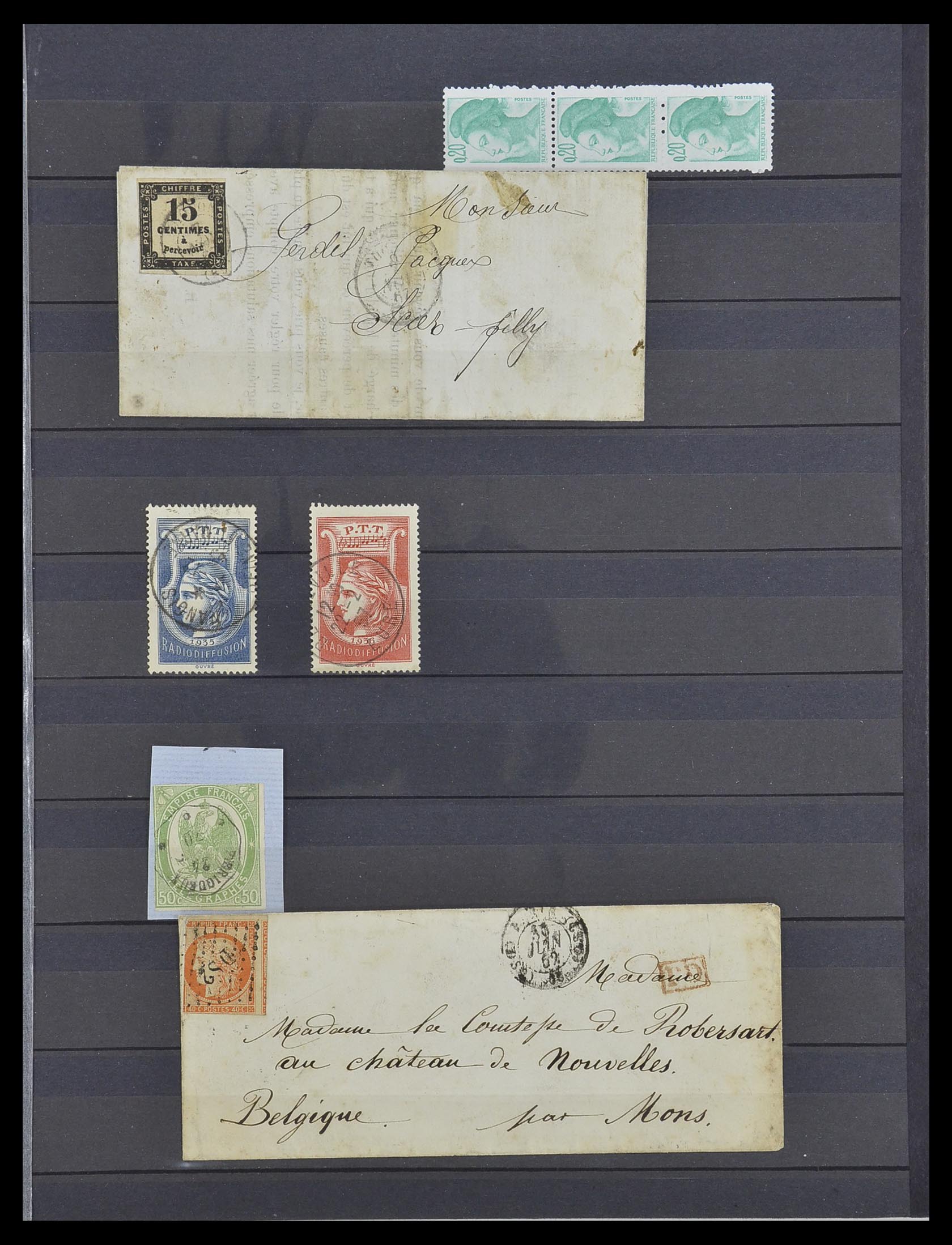 33495 006 - Postzegelverzameling 33495 Frankrijk back of the book 1870-1950.