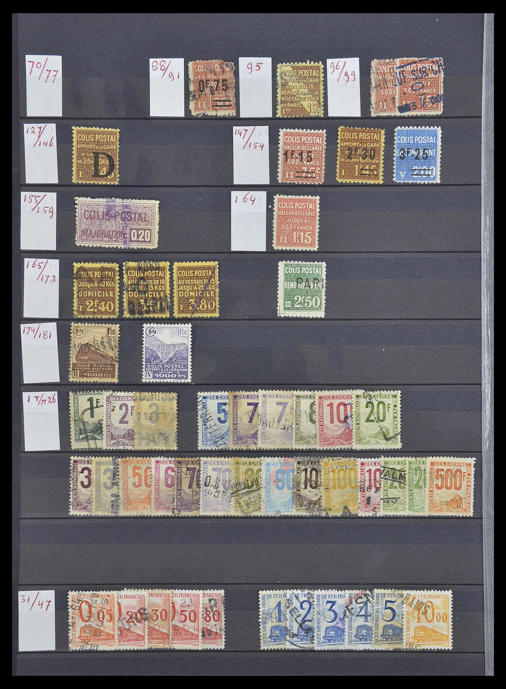 33495 011 - Postzegelverzameling 33495 Frankrijk back of the book 1870-1950.