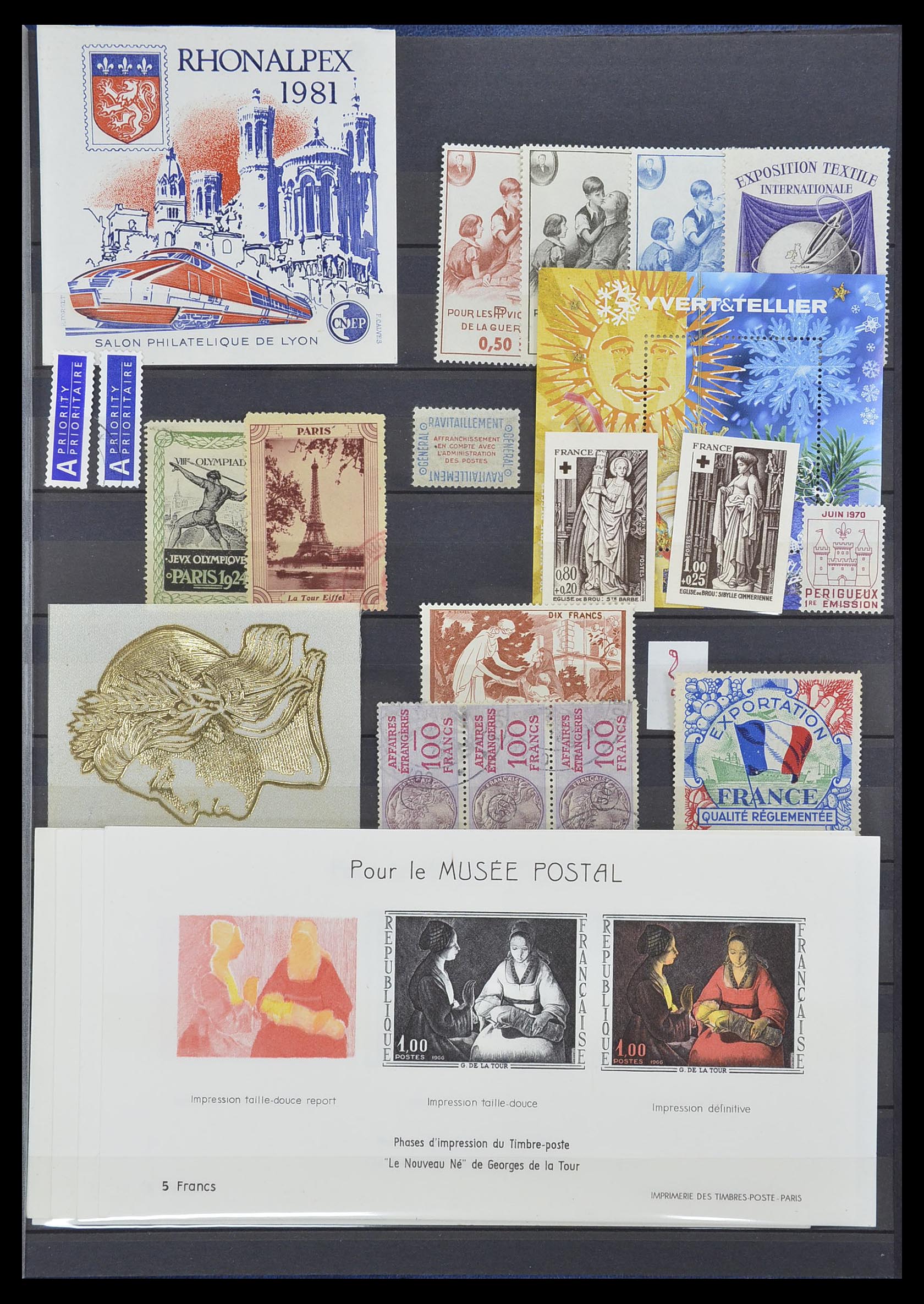 33495 016 - Postzegelverzameling 33495 Frankrijk back of the book 1870-1950.