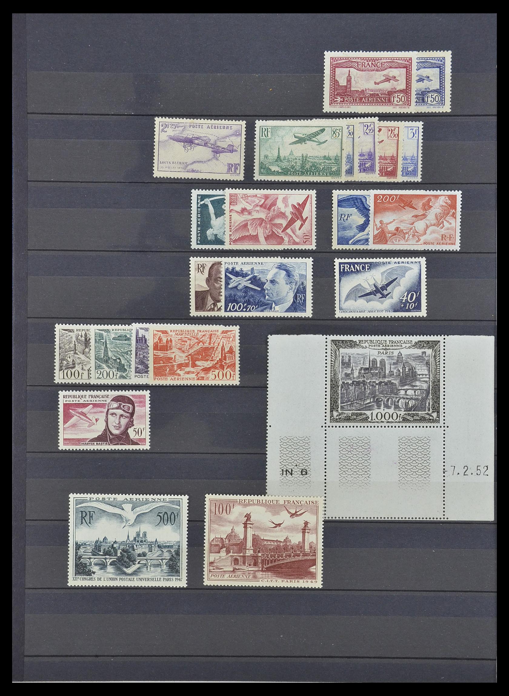 33495 017 - Postzegelverzameling 33495 Frankrijk back of the book 1870-1950.