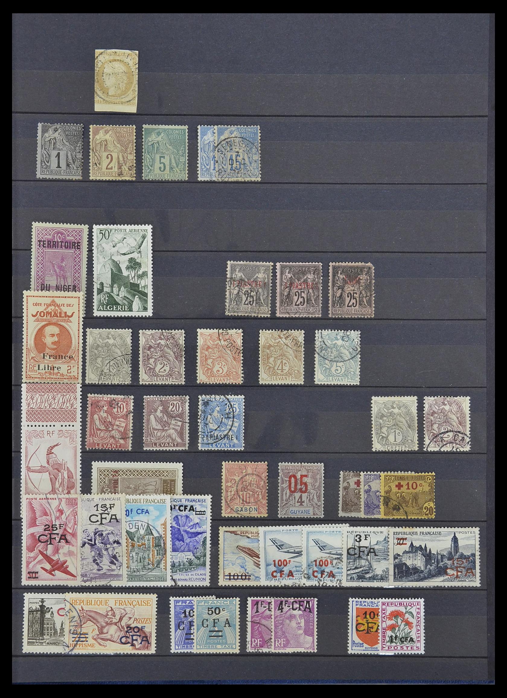 33495 018 - Postzegelverzameling 33495 Frankrijk back of the book 1870-1950.