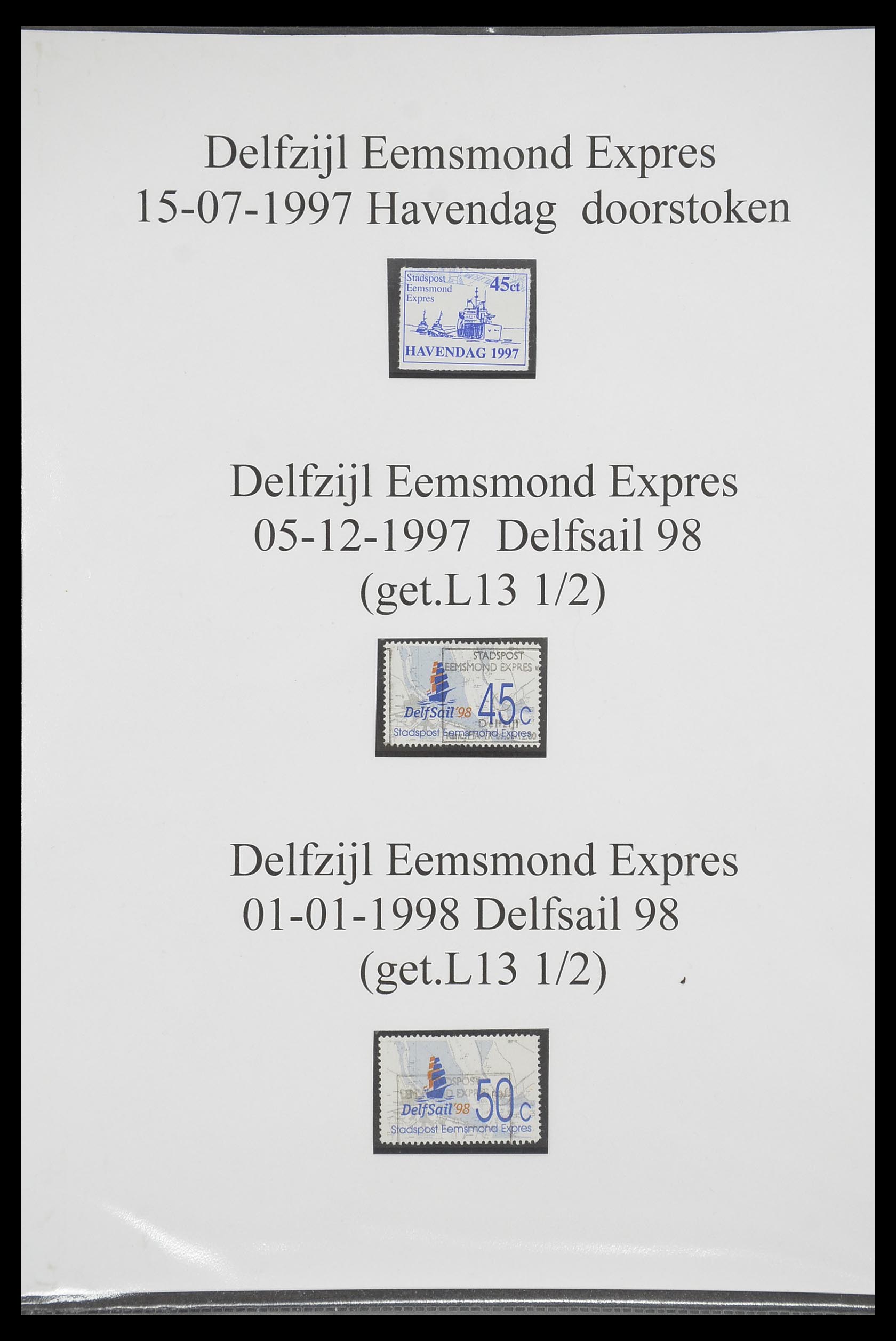 33500 0030 - Postzegelverzameling 33500 Nederland stadspost 1969-2019!!