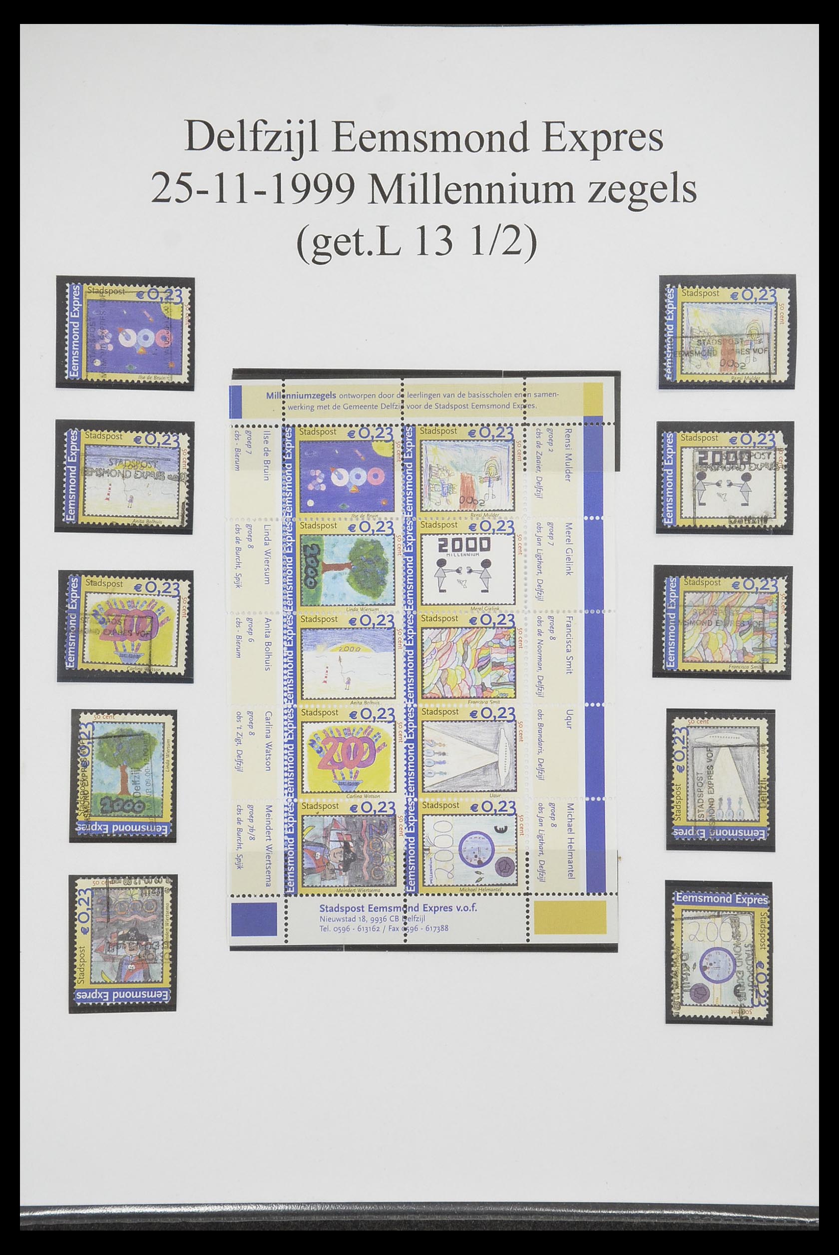 33500 0031 - Postzegelverzameling 33500 Nederland stadspost 1969-2019!!