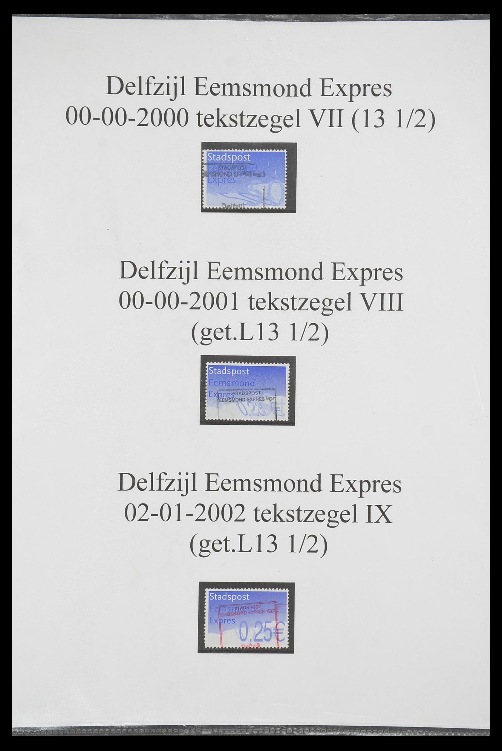 33500 0032 - Postzegelverzameling 33500 Nederland stadspost 1969-2019!!