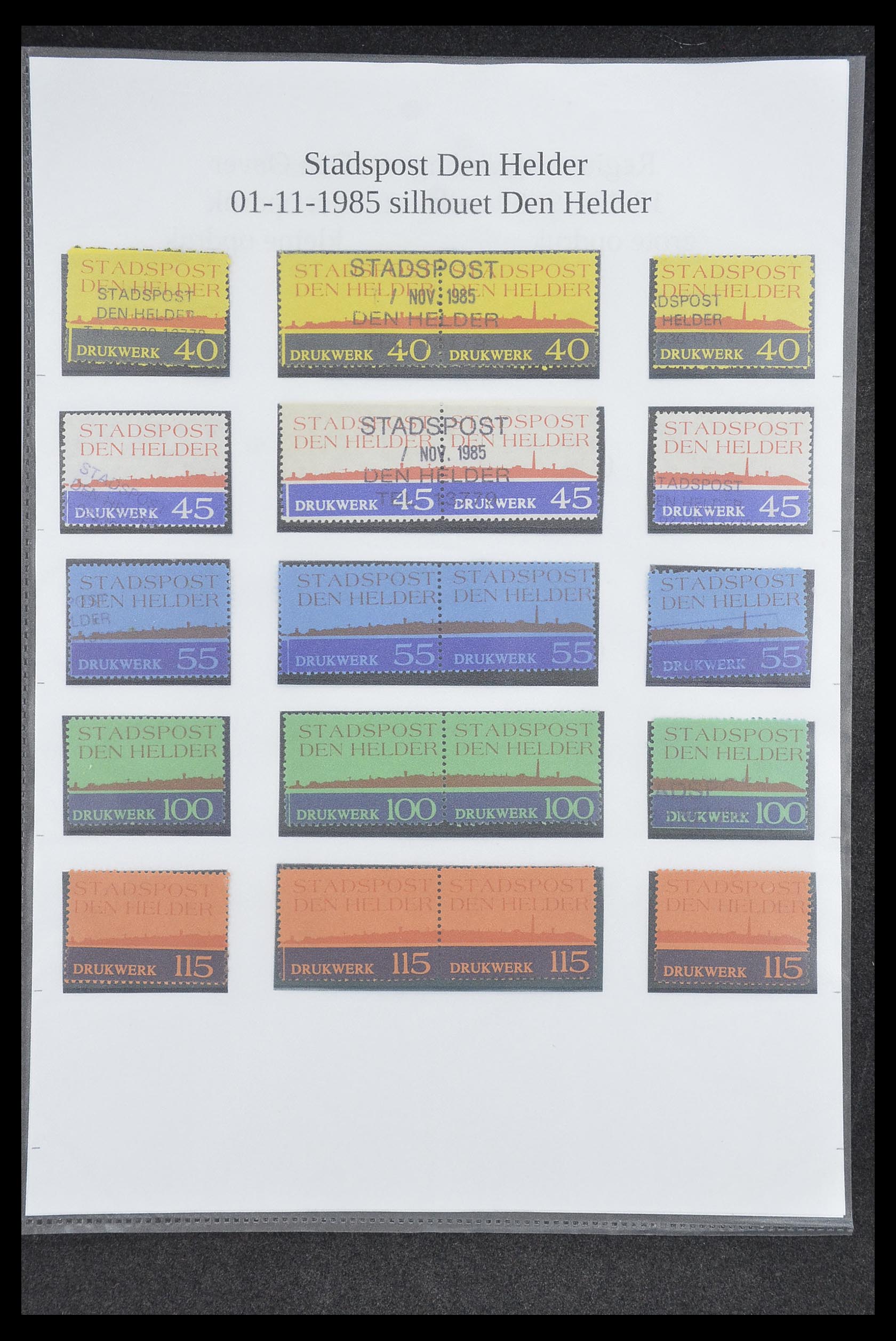 33500 0525 - Postzegelverzameling 33500 Nederland stadspost 1969-2019!!