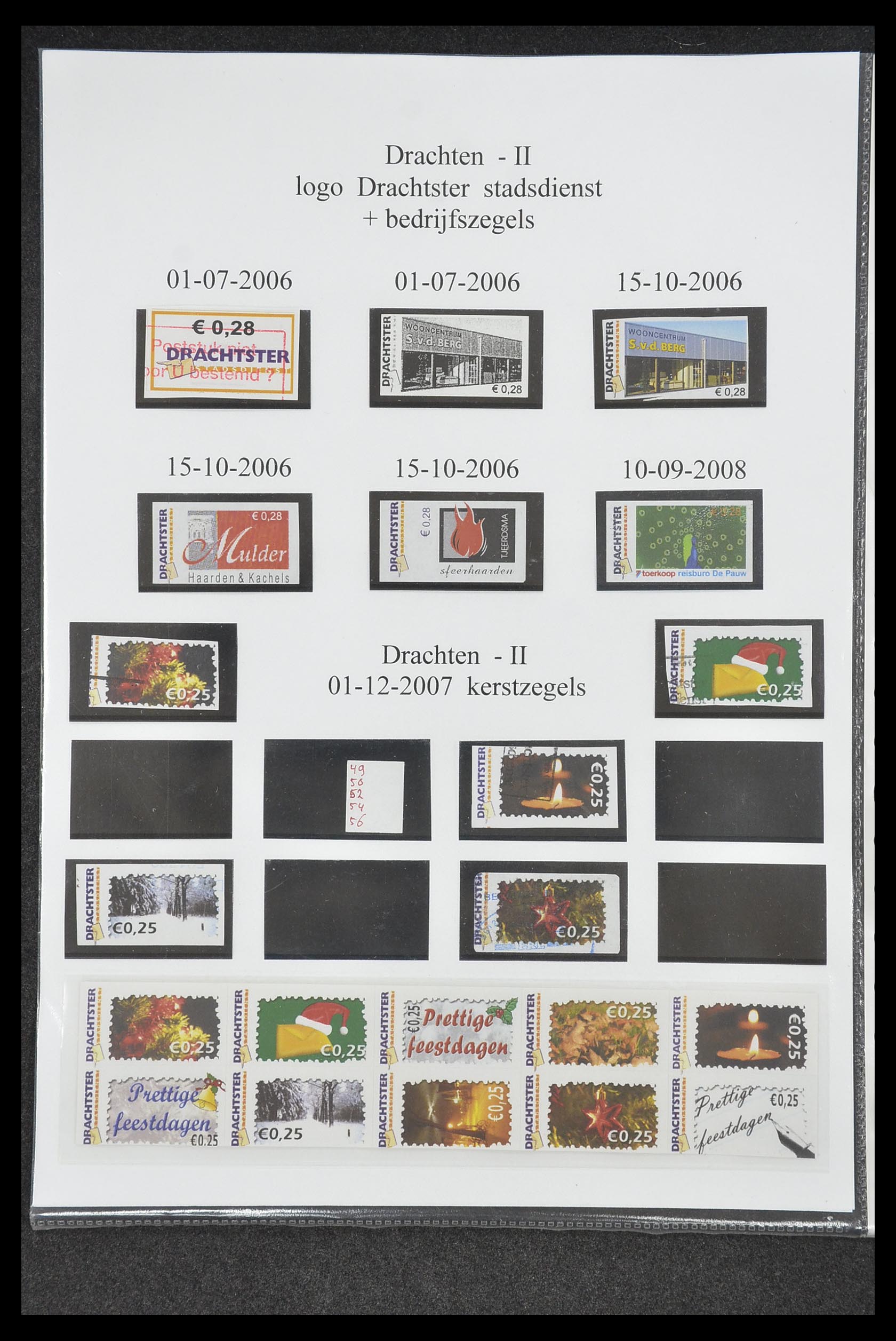 33500 0602 - Postzegelverzameling 33500 Nederland stadspost 1969-2019!!