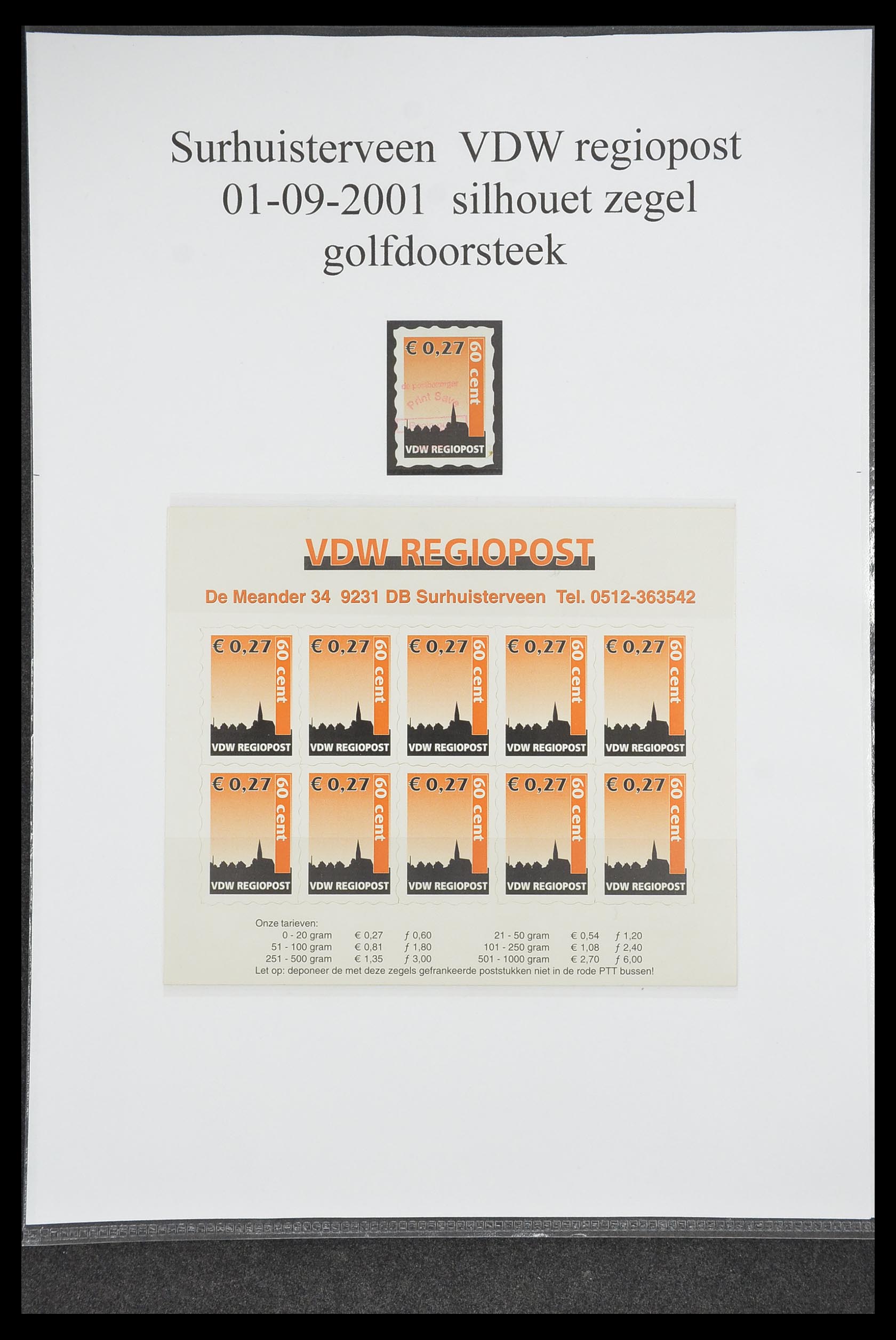 33500 0901 - Postzegelverzameling 33500 Nederland stadspost 1969-2019!!