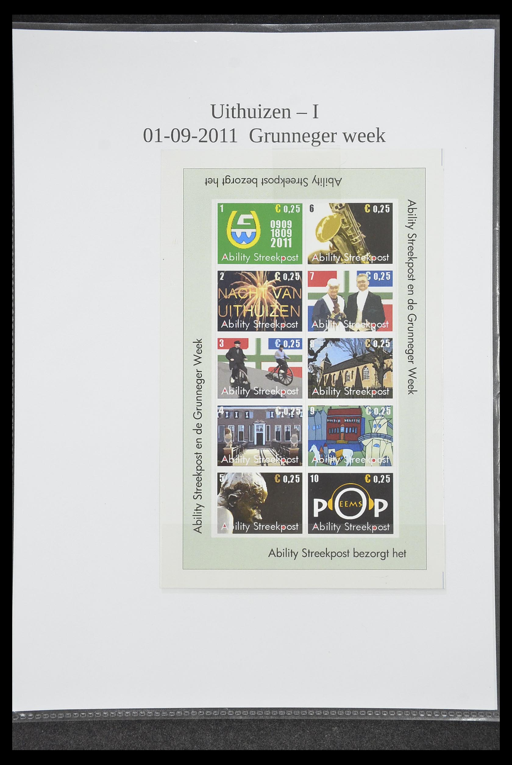33500 1095 - Postzegelverzameling 33500 Nederland stadspost 1969-2019!!