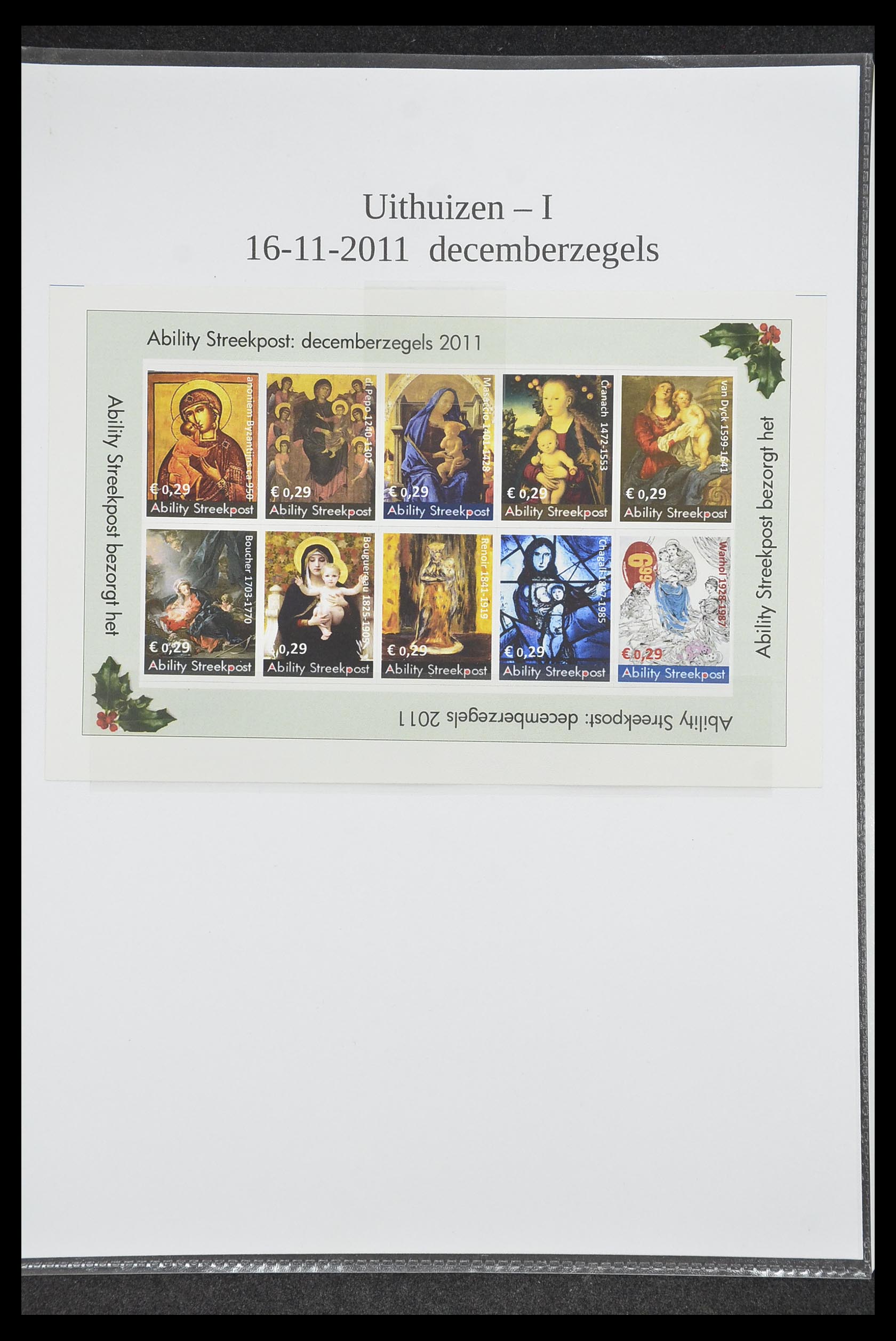 33500 1096 - Postzegelverzameling 33500 Nederland stadspost 1969-2019!!