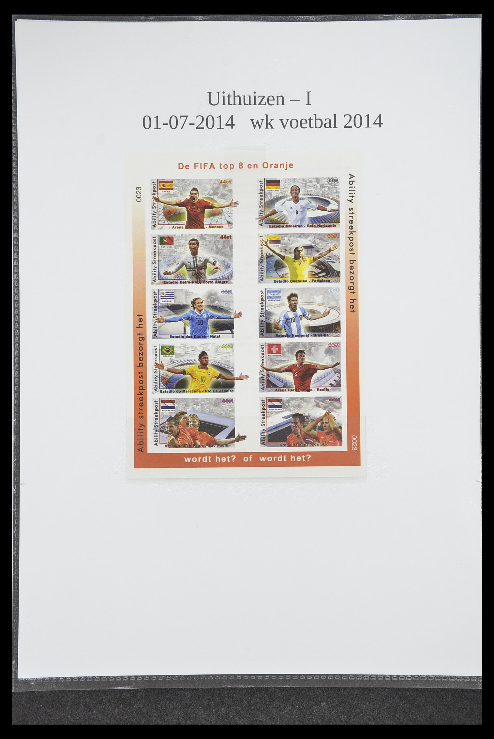 33500 1103 - Postzegelverzameling 33500 Nederland stadspost 1969-2019!!