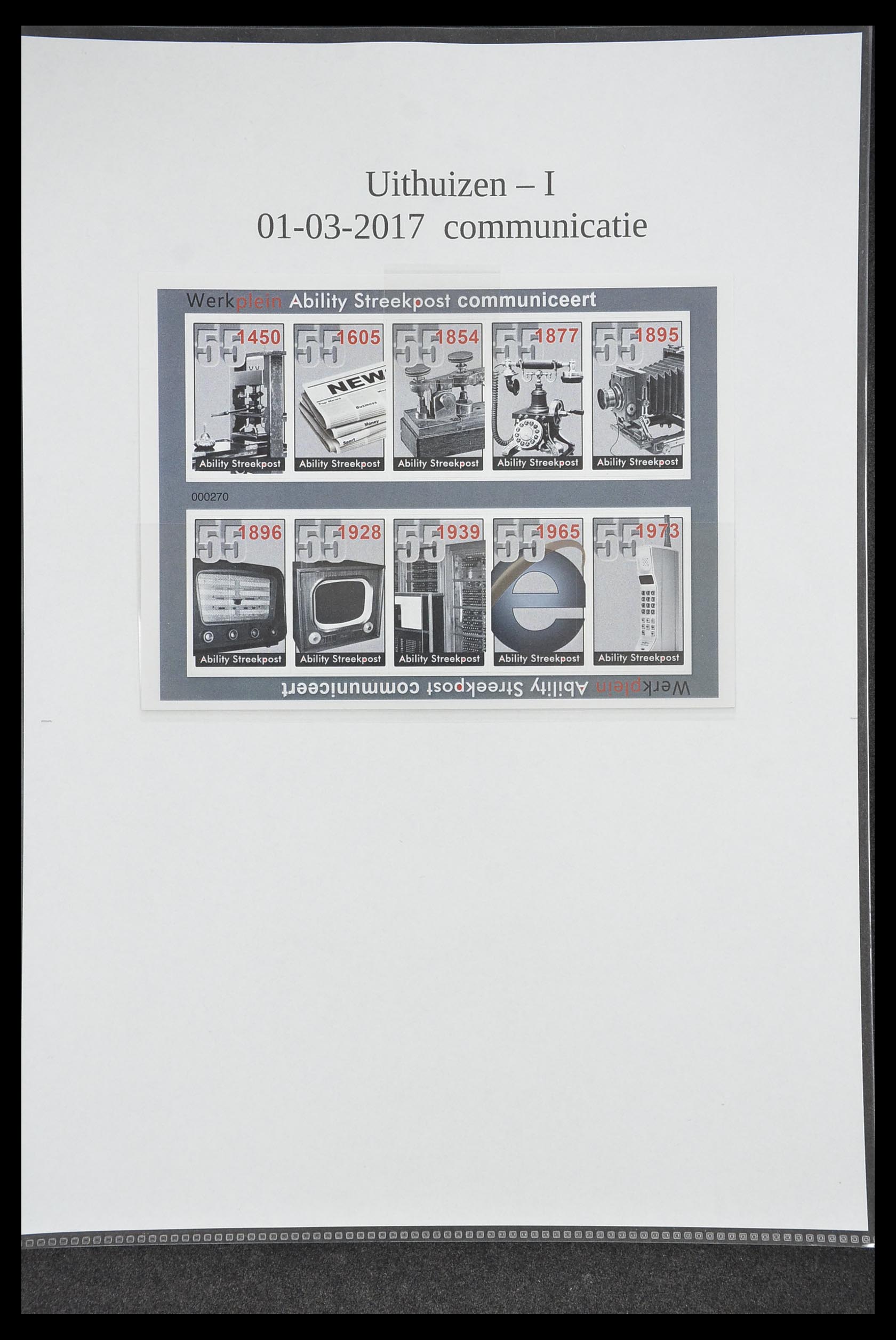 33500 1107 - Postzegelverzameling 33500 Nederland stadspost 1969-2019!!