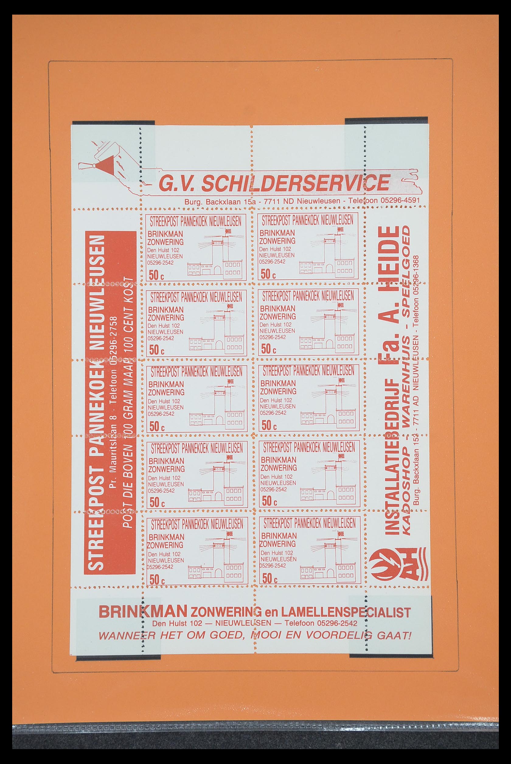 33500 1133 - Postzegelverzameling 33500 Nederland stadspost 1969-2019!!