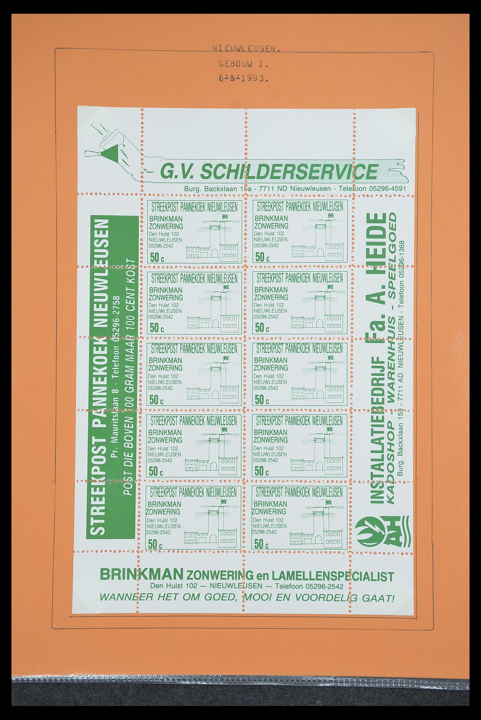 33500 1134 - Postzegelverzameling 33500 Nederland stadspost 1969-2019!!