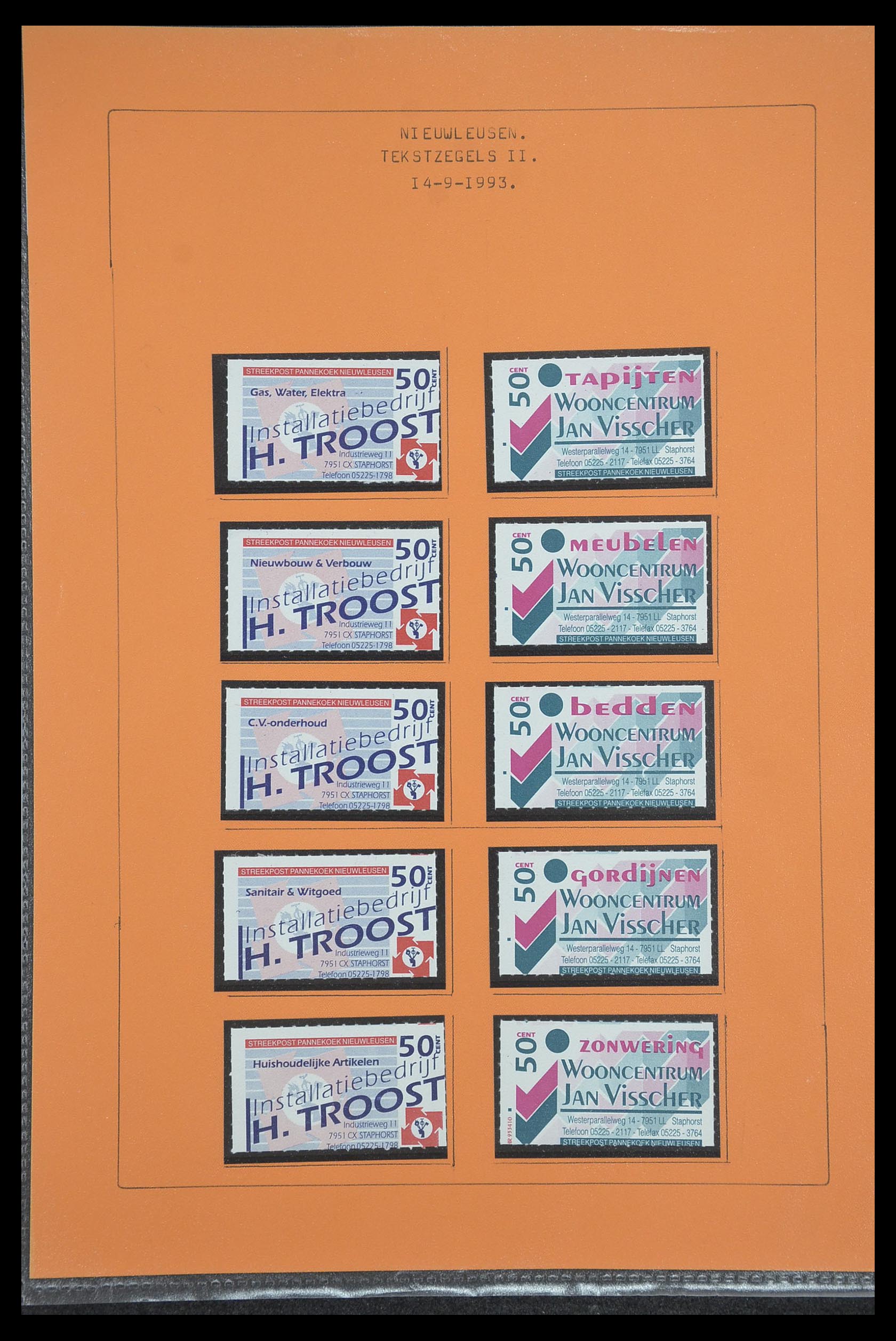 33500 1147 - Postzegelverzameling 33500 Nederland stadspost 1969-2019!!