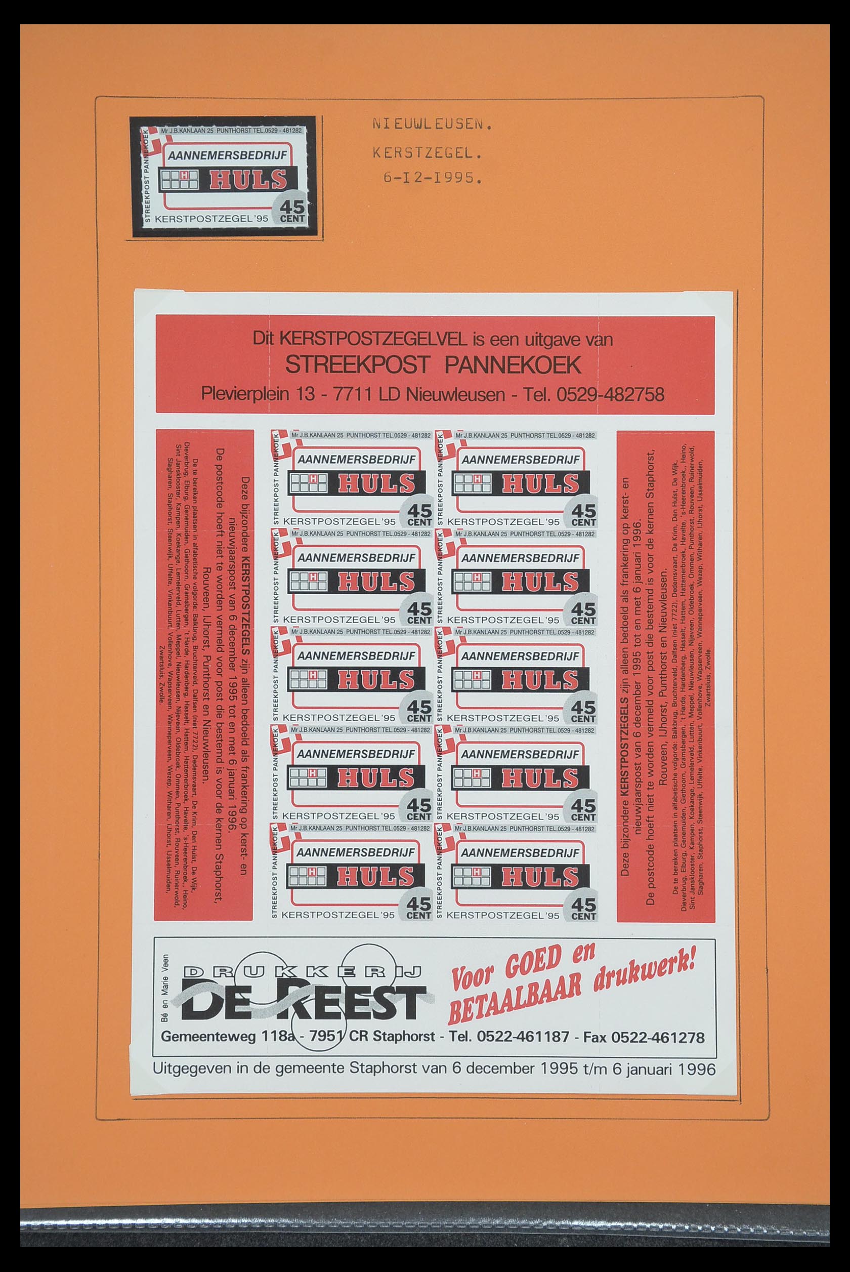 33500 1176 - Postzegelverzameling 33500 Nederland stadspost 1969-2019!!