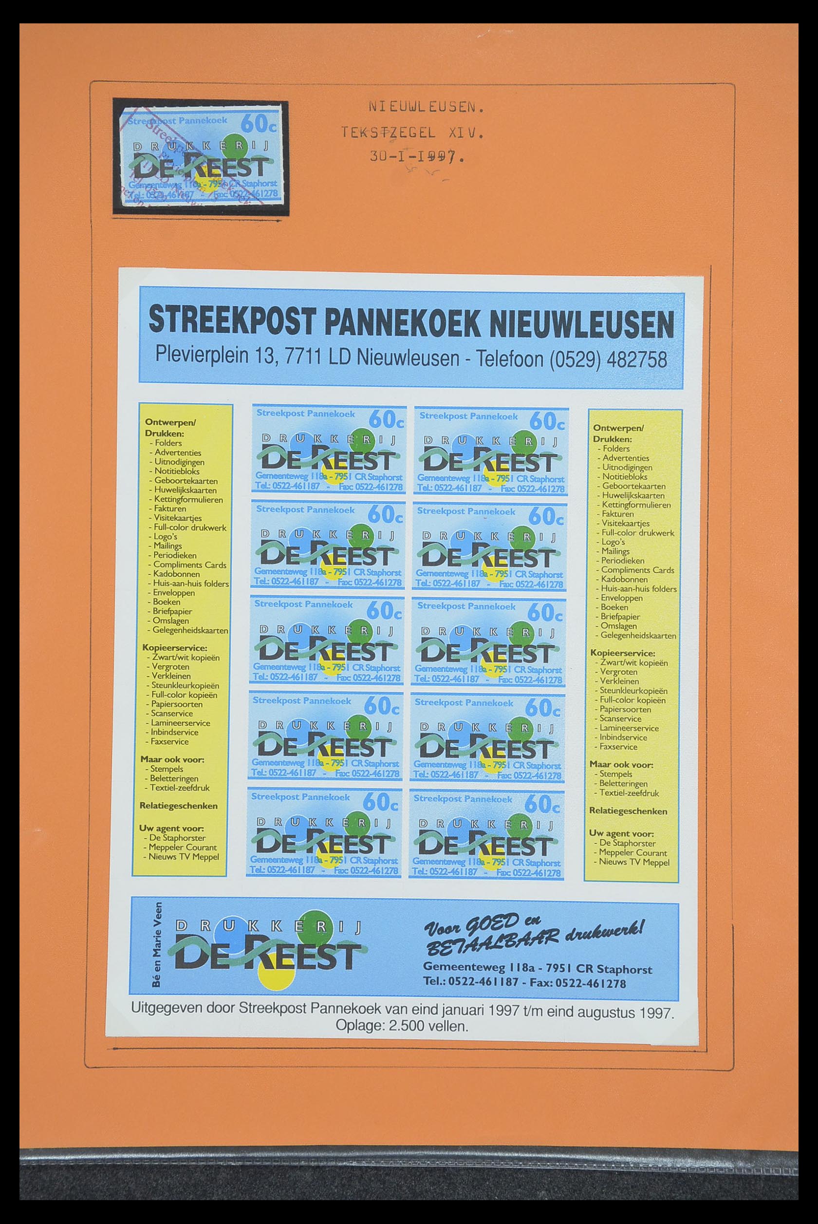 33500 1183 - Postzegelverzameling 33500 Nederland stadspost 1969-2019!!