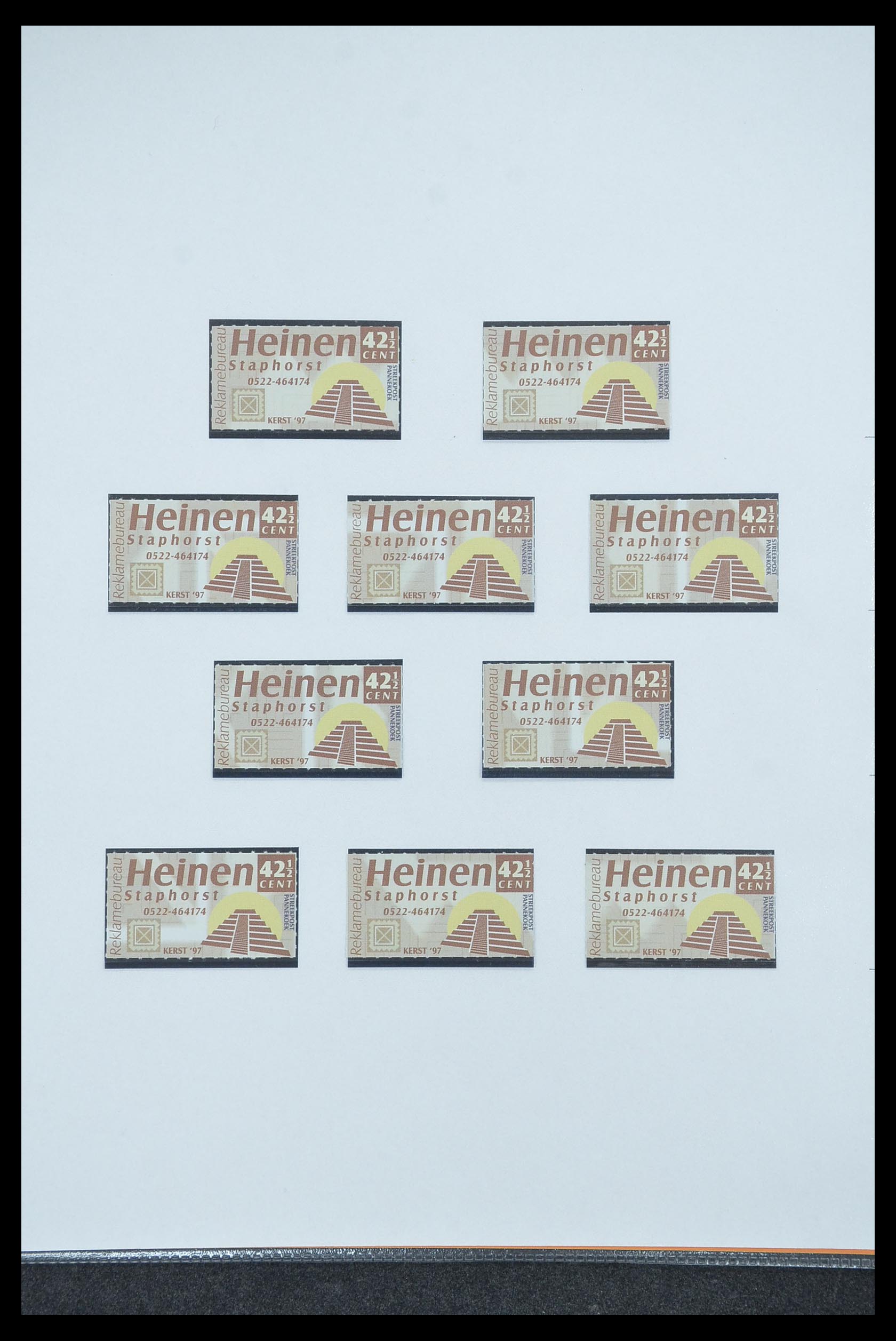 33500 1191 - Postzegelverzameling 33500 Nederland stadspost 1969-2019!!